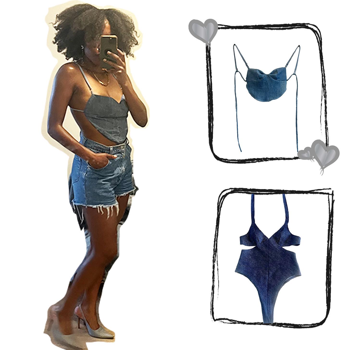 BLk Player 1 : Pick your Fit 🖤
@xo_jenell chose our Tommi Top this past weekend, for an all denim look!! LOVE IT !!