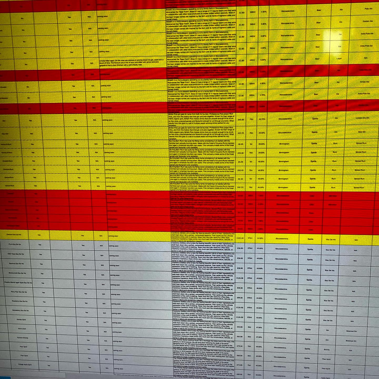 The reality of creating a new website for @malverncellar is weeks of data entry that is slowly driving me insane. Hopefully though with the help of @purplecactuscreative it will on day be a new and exciting opportunity for the Cellar.
.
.
.
.
.
.
#website #webdesign #spreadsheet #microsoft #excell #malvern #malvernhills #drinks #offlicence #bottleshop #bore #data #dataentry #business