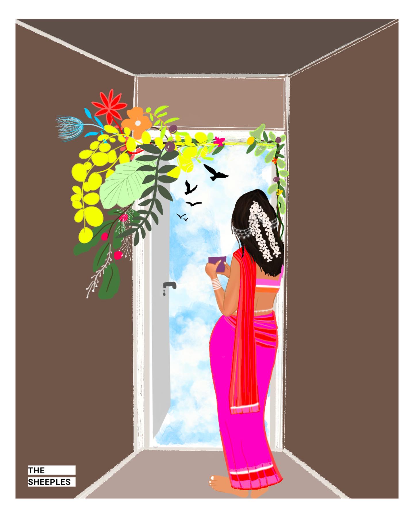 Free. 🕊️
#sheeplesxart
.
.
.
.
.
.
.
.
.
.
.
.
.
.
#thesheeples #portraitart #womenwhopaint #digitalillustration #illustrationartists #illustration #illustrator #digitalart #thoughtprovoking #foodforthought #artwork #fantasyart #procreateart #freedom #liberation #free #sareeart #artist