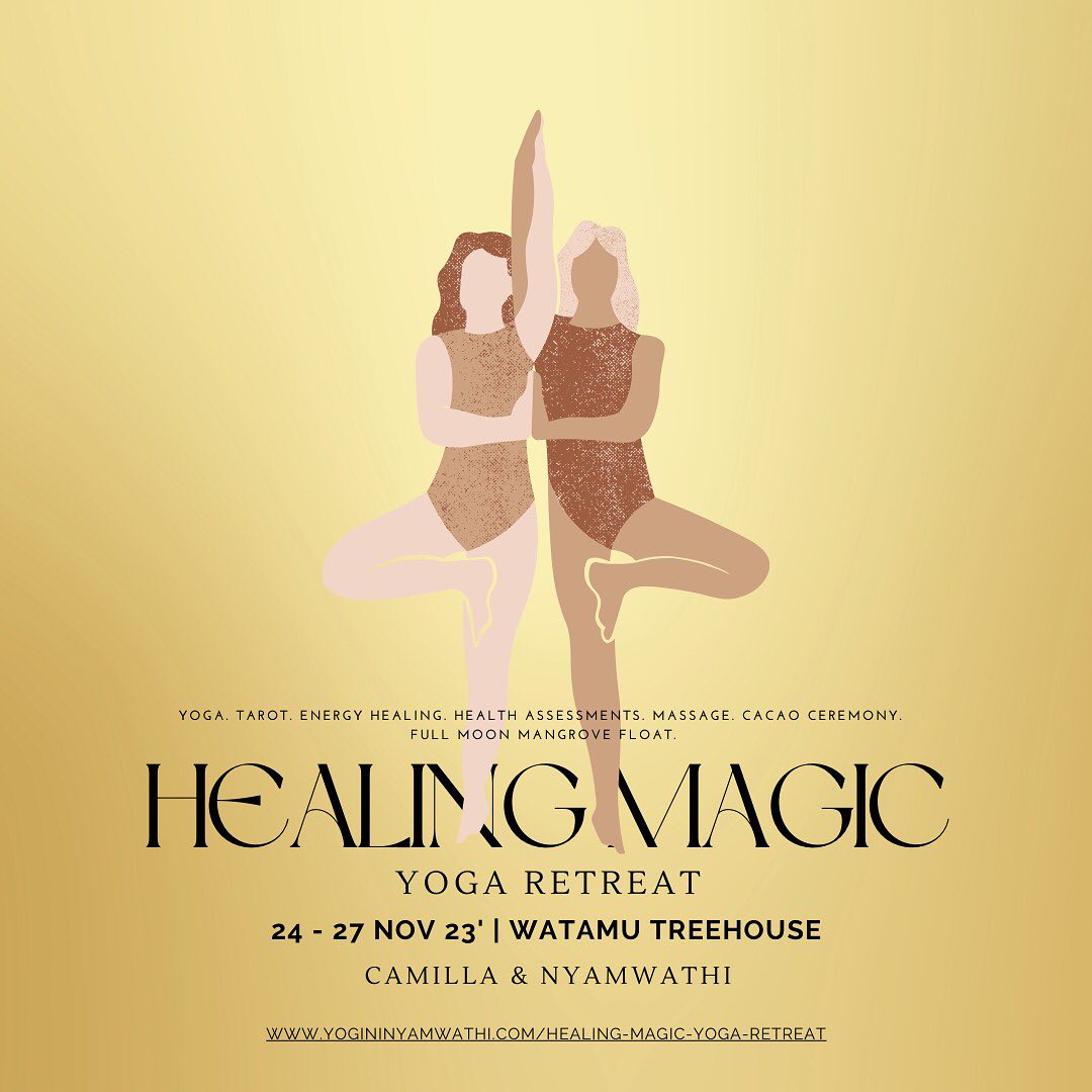 If holistic healing is your vibe, come hang with us at the amazing @watamutreehouse this November.
✨Yoga
✨Health Assessments
✨Tarot
✨Cacao / Full Moon & Bonfire Ceremonies
✨Energy Healing
✨Mental Health Workshops
✨Mystic Workshops
✨Massage
✨Float in the mangrove
and more ☀️🏝👙 🧘🏾♀️🧘🏼
https://www.yogininyamwathi.com/healing-magic-yoga-retreat
Book now to take advantage of the Early Bird offer 💛
#yogaretreat #kenya