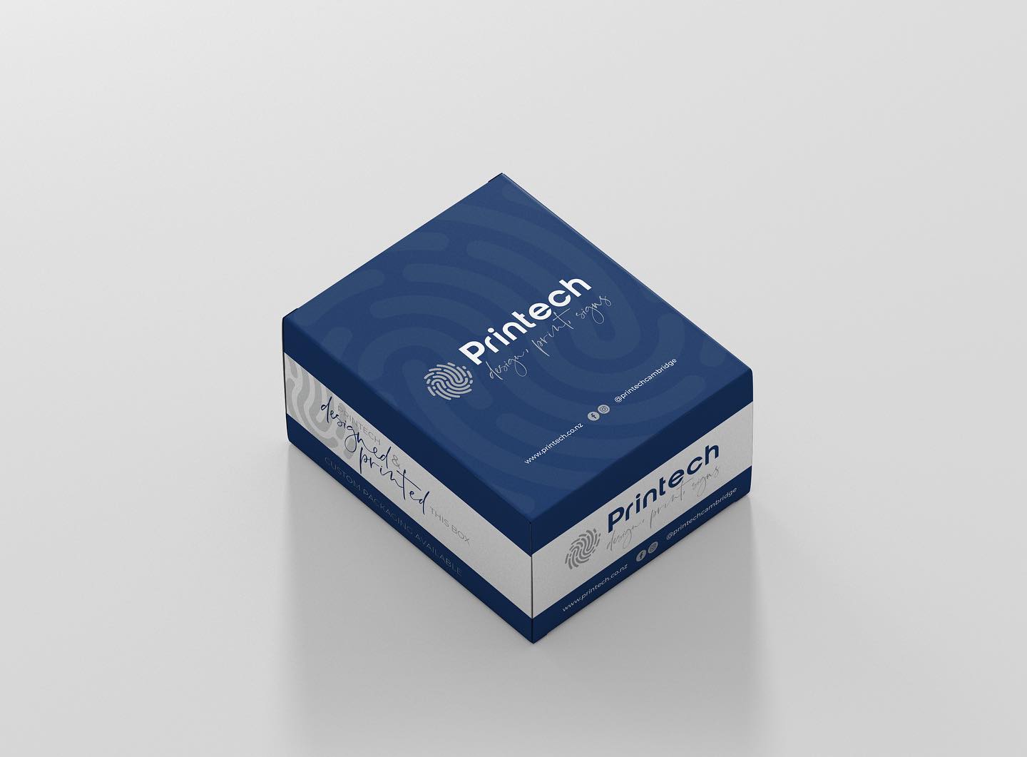 We manufacture strong and high-quality custom boxes and custom packaging. Whether you need boxes for delivery, presentation or point of sale, Printech can help you create the perfect box for your business.
There are a huge array of designs, colours and finishes available for your custom printed boxes.