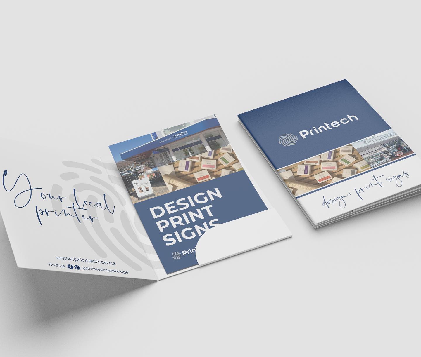 Impress your prospective client with well crafted marketing packages – wrapped perfectly inside Presentation Folder.
Digital or offset printed / business card slot pocket / single or double sided print / custom shapes and sizes available
Call us on 827 6269
Or pop down and see us
12 Carters Cres, Cambridge