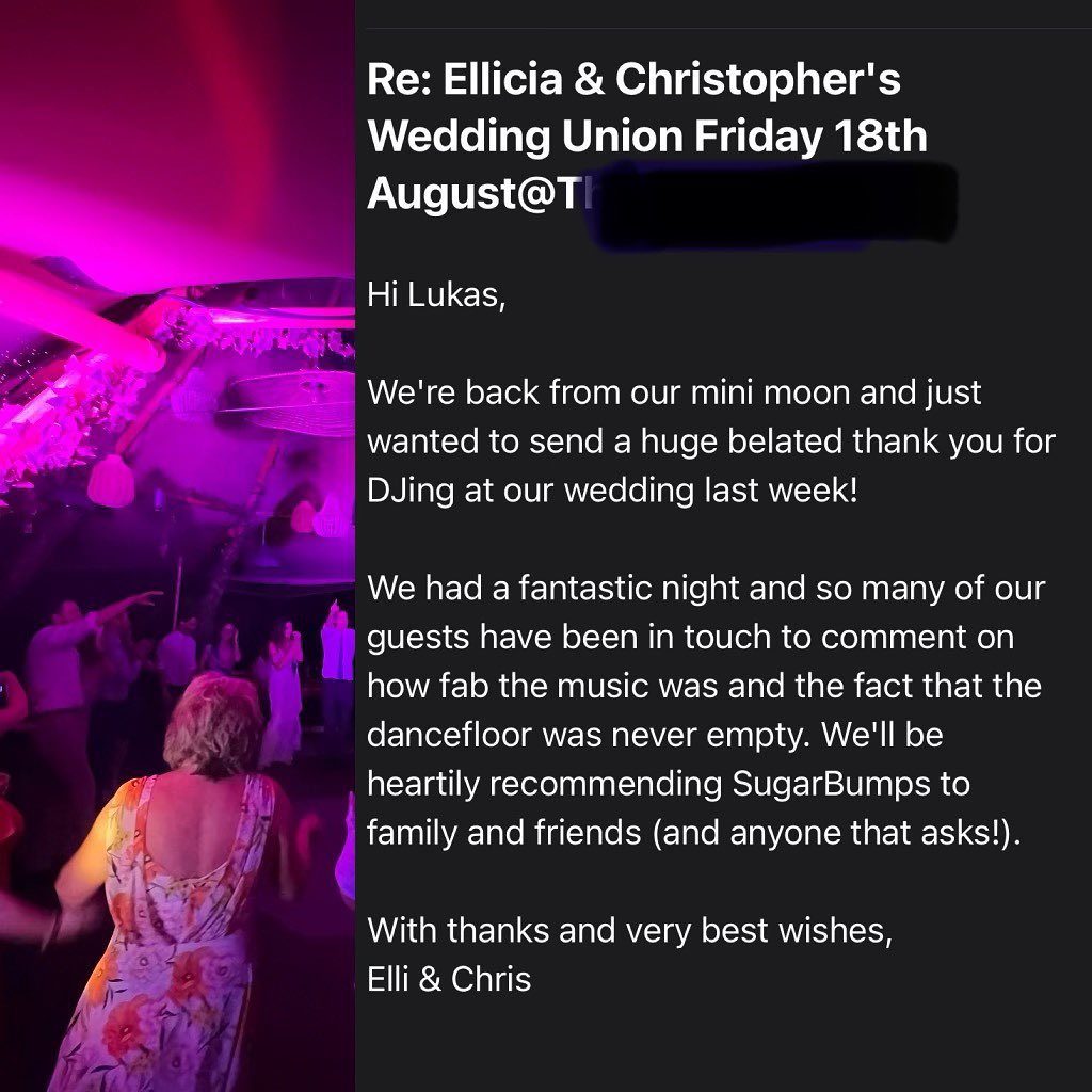 These matters need a rhythmical touch…… Special hands and mind. @lukekosardj was ready for the occasion….. #sugarbumps #oxfordshire #djservices