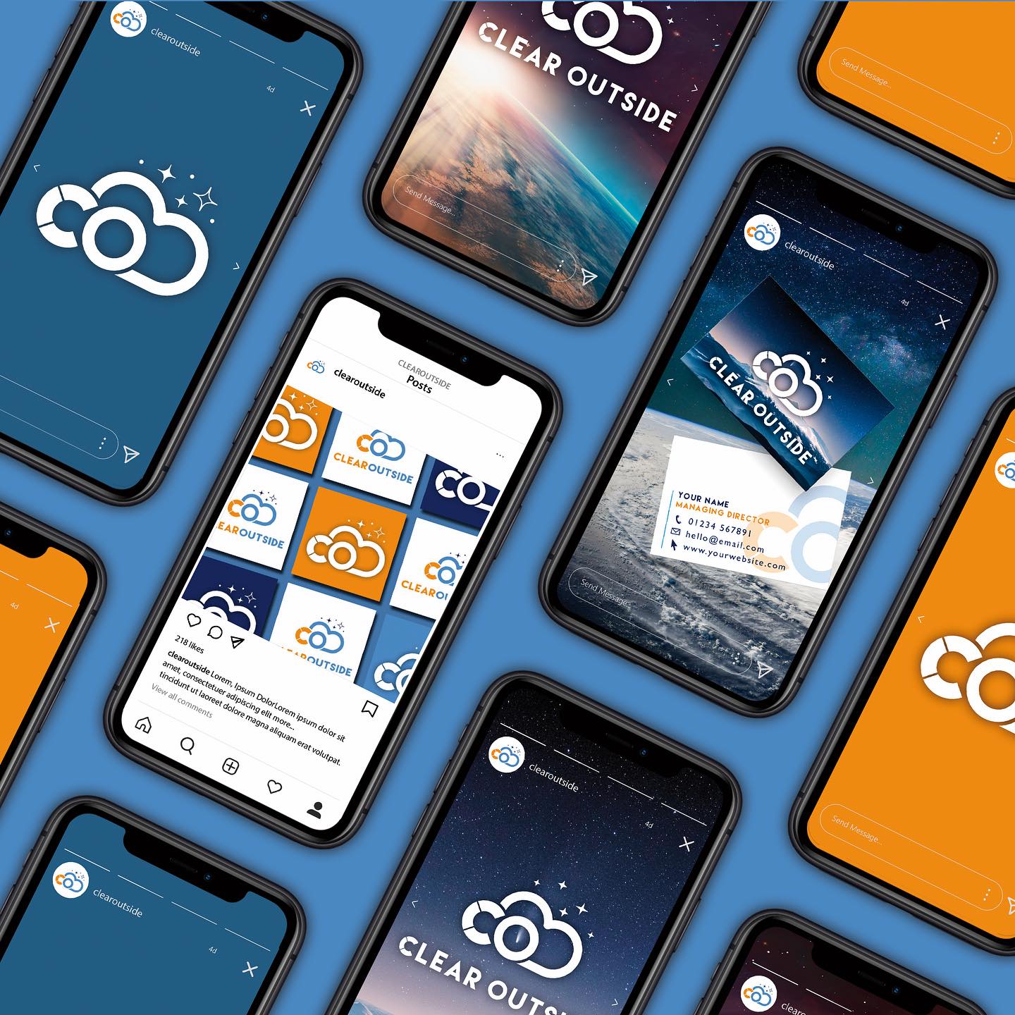 Here’s a quick little rebrand for Clear Outside, an app created by @firstlightoptics to help astronomers find the optimum time to view and capture what they want. This new logo had to be modern and sleek but stay consistent aesthetically to their already existing branding. A thoroughly fun project as always, working with @firstlightoptics