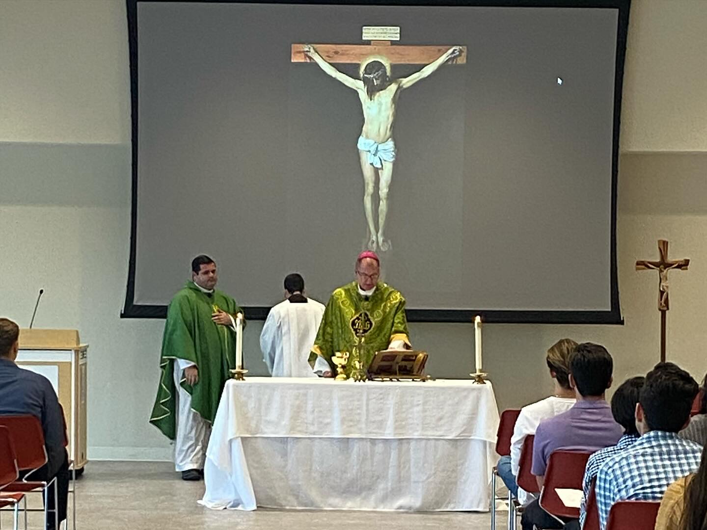 Sunday we welcomed Bishop Barres to celebrate our 5pm Mass. It is always great when Bishop Barres joins us.