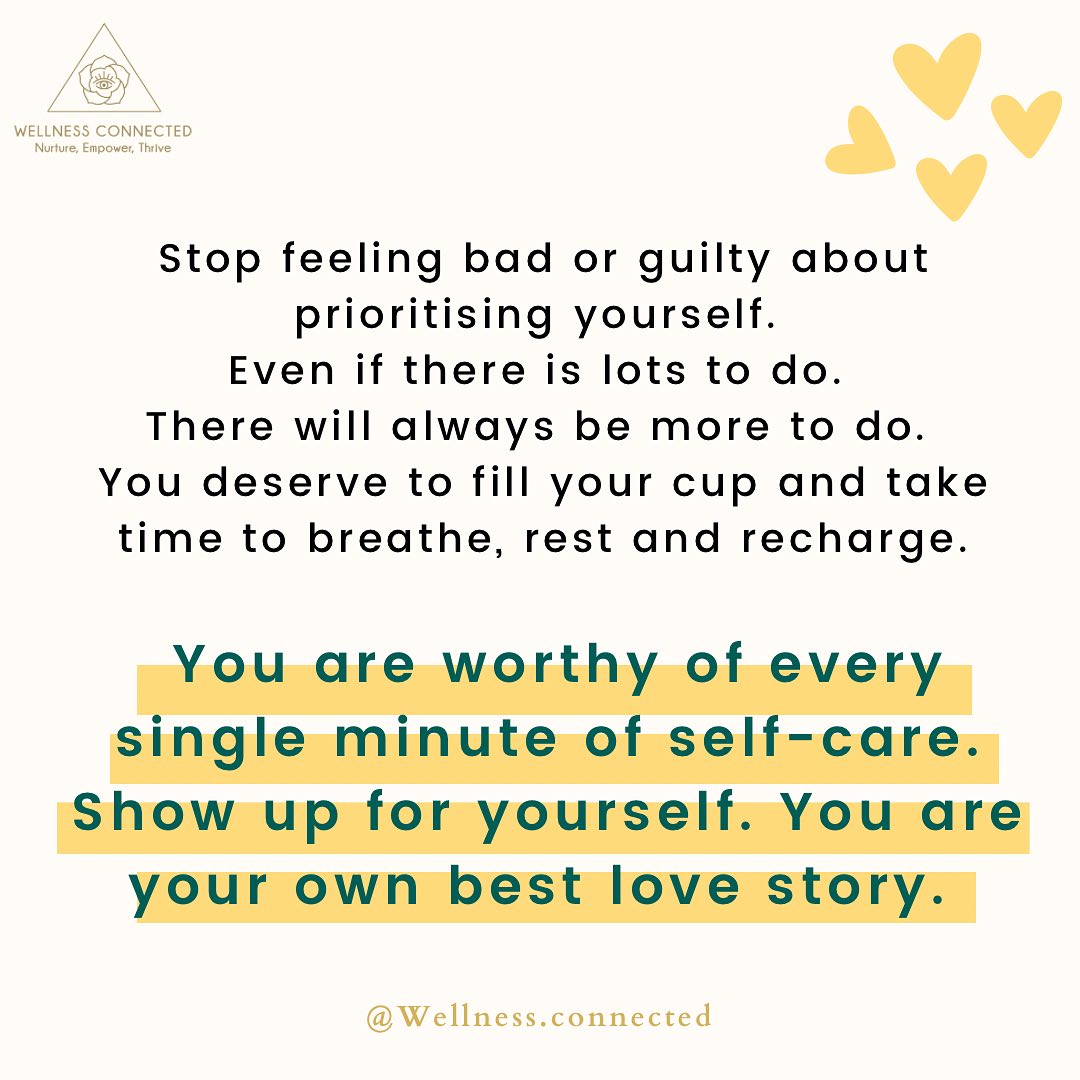 Prioritise yourself and honor your own time. Canceling on yourself is not an option. Treat yourself to what your hear desires and indulge every day. It does not need to be big. Every little action to nurture yoruself counts. You are always putting others first.
Now it is time for you. You deserve it. 💖
#SelfLoveJourney #LoveYourselfFirst #SelfCareMatters #EmbraceYourself #SelfLoveIsKey #BeYourOwnKindOfBeautiful #SelfAcceptance #SelfWorth #ChooseYourself #LoveYourOwnReflection #EftTapping #WellnessConnected