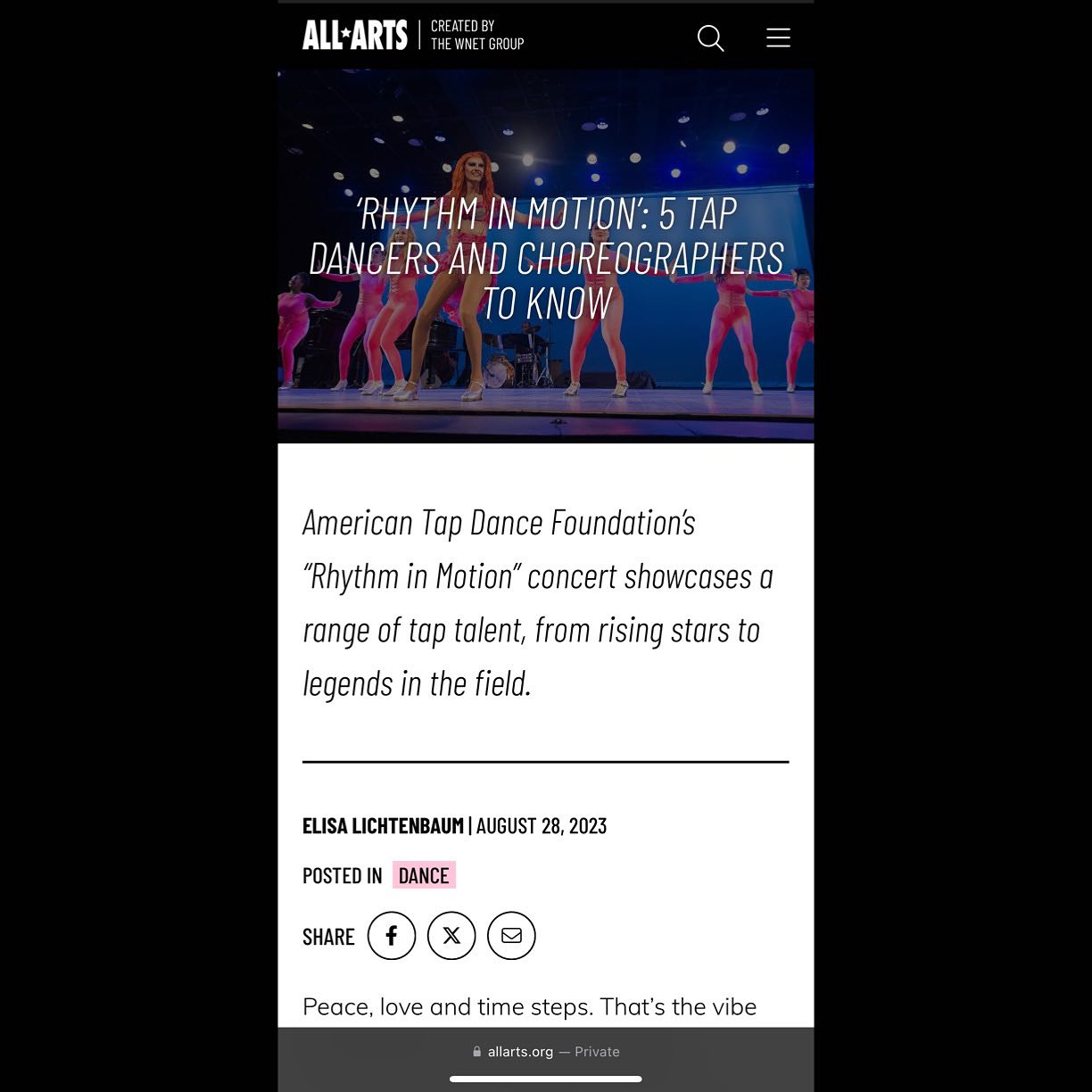 Thank you @allartstv for highlighting our ensemble in your article - we are honored! We remain grateful to @waagville and @americantapdancefoundation for giving us the opportunity to introduce our work to the tap community! Performing in Tap City’s Rhythm in Motion Concert at @symphonyspace was a dream come true and hope we can return next year!
#marysixrupert #tapontap #msrtapontap #tapdance #tapdancing #tapdancer #tapdancers #newyork #newyorkcity #nyc #nyny #newyorknewyork #tapdancinghandsdown #tapgloves #tapboard #inclusion #inclusivity #allabilities #allarts #adaptation #showtime #choreography #creativity #followme #followforfollowbacks #tapshow #atdf #tonywaag #rhythminmotion #tapcity