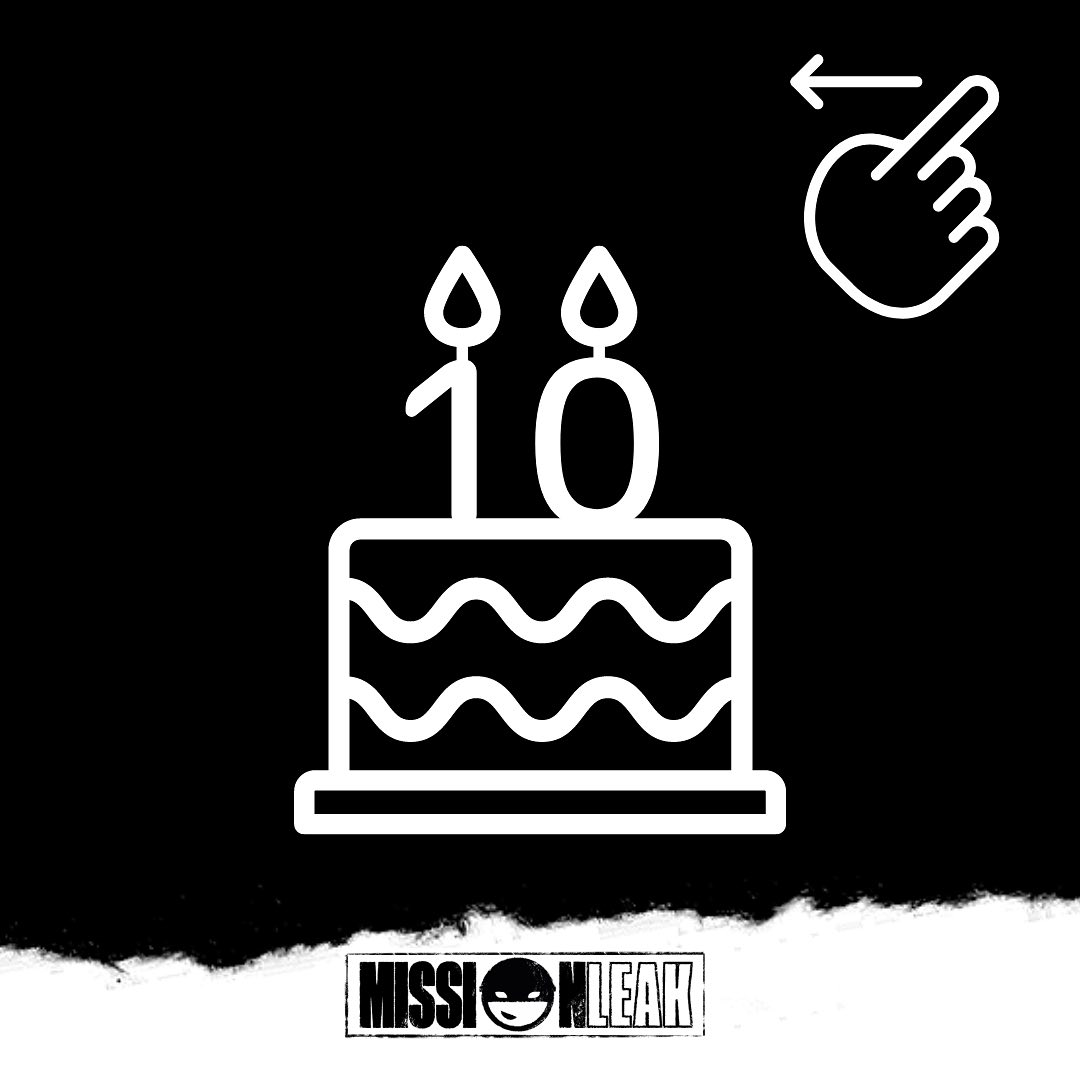 Missionleak fa 10 anys d’escape rooms amb sales pròpies, dissenys de sales externes i team buildings. Ho volem celebrar amb tu!