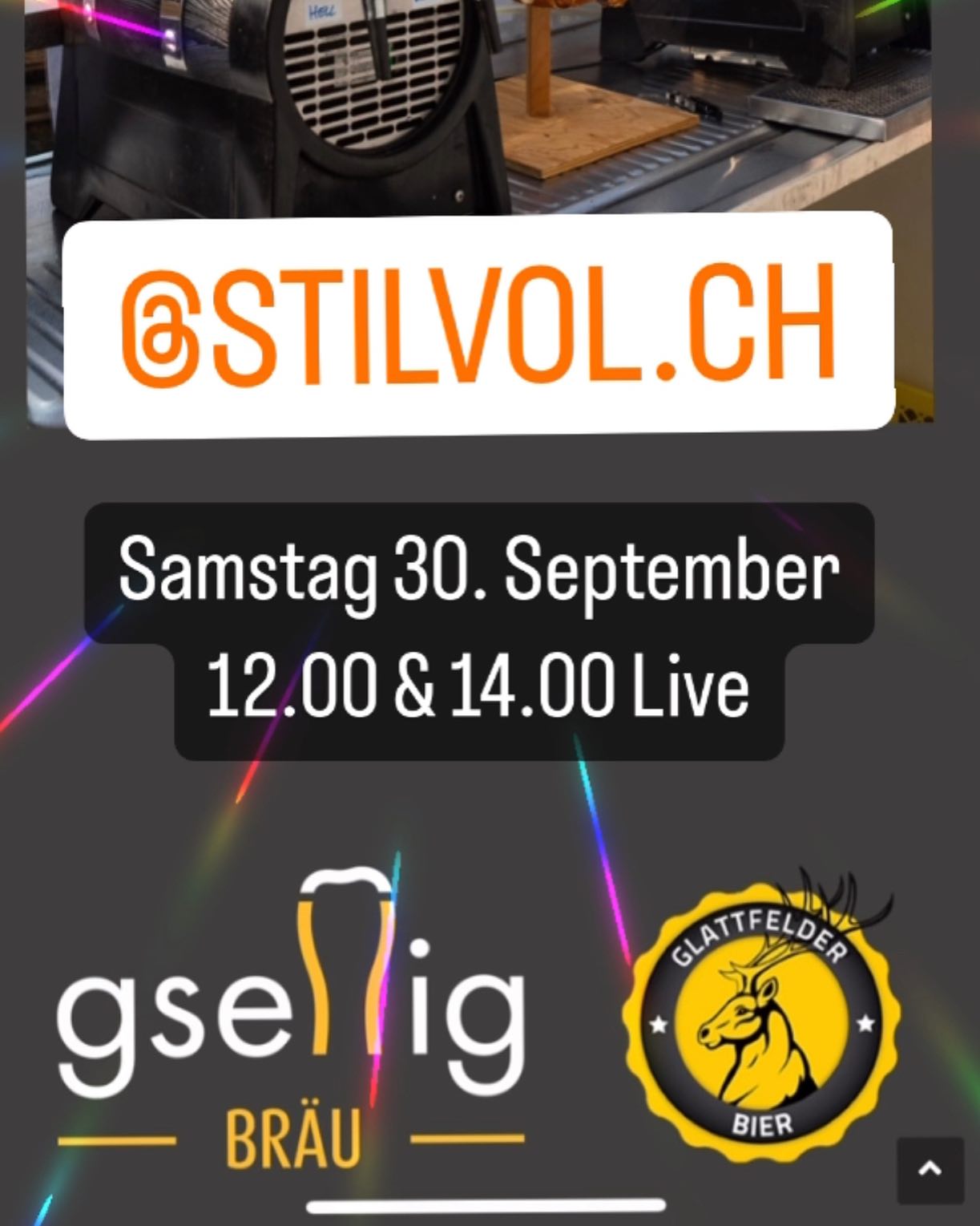 Samstag 30. September Live @gselligbraeu . 12.00 & 14.00
#livemusik #bier #essen #unerhaltung