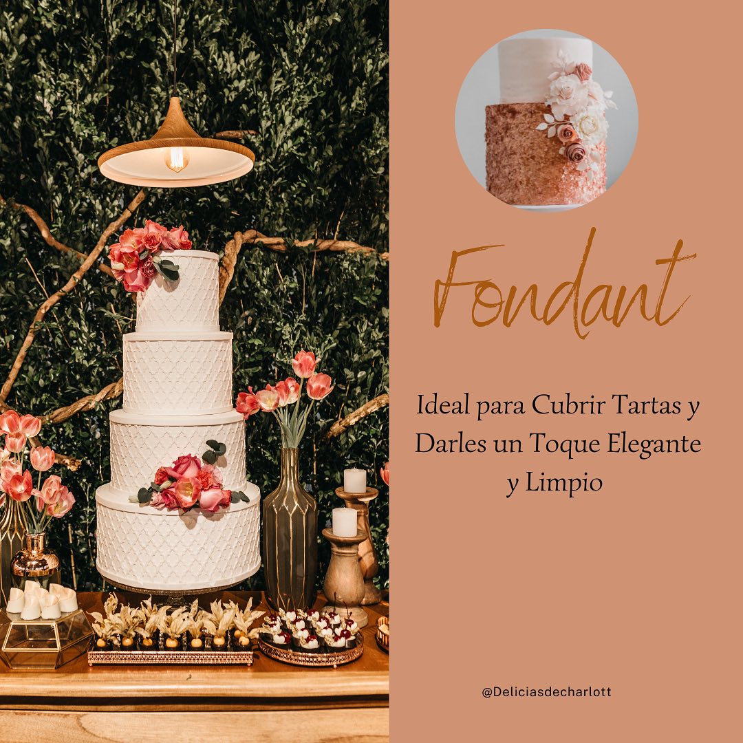 Tartas hermosas, elegantes y delicadas 🫶
Todo esto es posible gracias a las decoraciones en fondant.