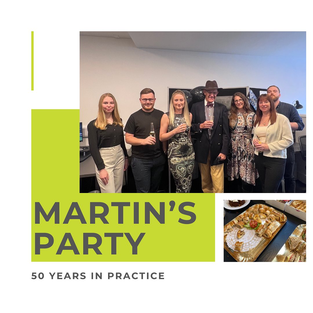Congratulations to our Founder, Martin Critchley, who celebrated 50 years in practice on Friday 🥂 #caad #caadltd #caadarchitecture #celebration