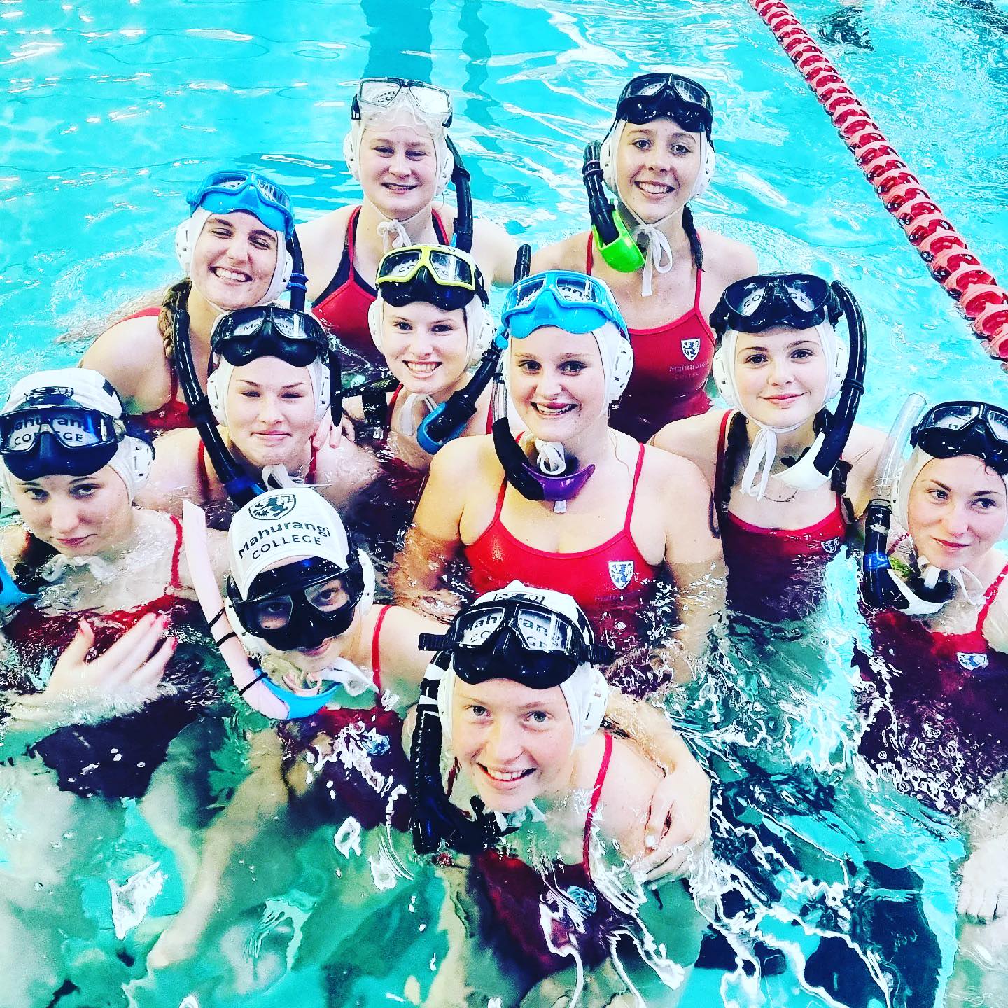 Congrats Senior girls UWH team! They placed first over winter tournament week! #mahusports #mahurangicollege #mahu #underwaterhockey