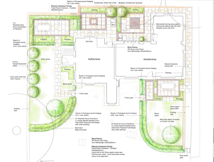 Small garden transformation……What a difference a couple of weeks make. This plan is now taking shape. It’s a simple design that sets off the beautifully converted old school house into two dwellings. It has been designed so the maintenance is low but gives the tenants privacy. This garden transformation has happened over the last two weeks with trees, hedging and border plants going in. The warm weather has ensured good plant growth already! Metal edging to finish off along with the lawn and then it will be ready. #smallgardentransformation #lowmaintenancegarden #privacy #lessismore #valleyplants #chichestertreesandshrubs #kingsdownnursery #griffinnurseries #classicarchitecture #tristansuttonlandscapes #fiboylegardendesign