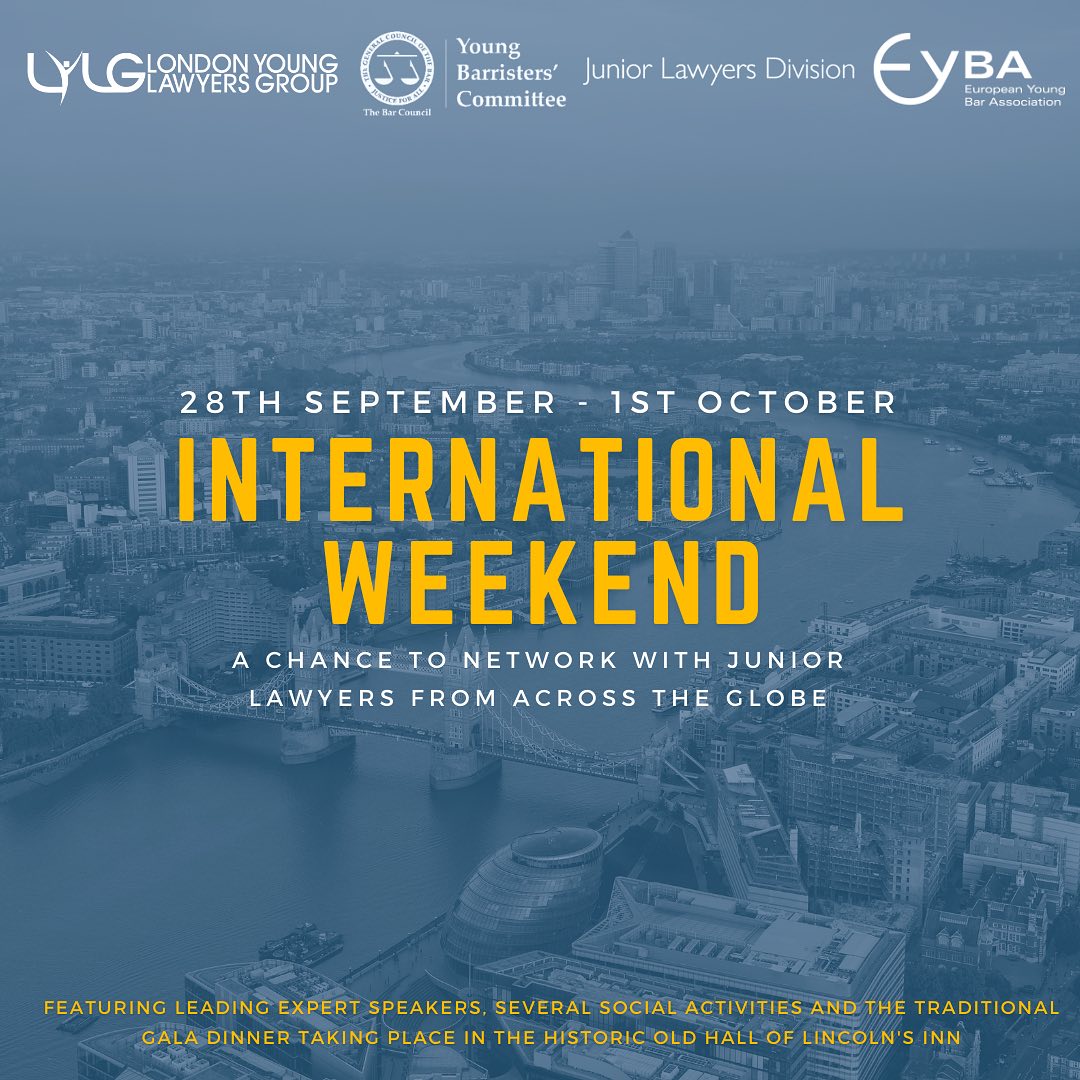✨ London's calling for International Weekend 2023! Explore law's dance with arts, culture & media. Historic tours, enlightening talks, and a grand gala at Lincoln's Inn Old Hall. 🌍🎭 Grab them quick!! Link in bio *TICKET SALES CLOSE AT MIDDAY ON 18 SEPTEMBER*
