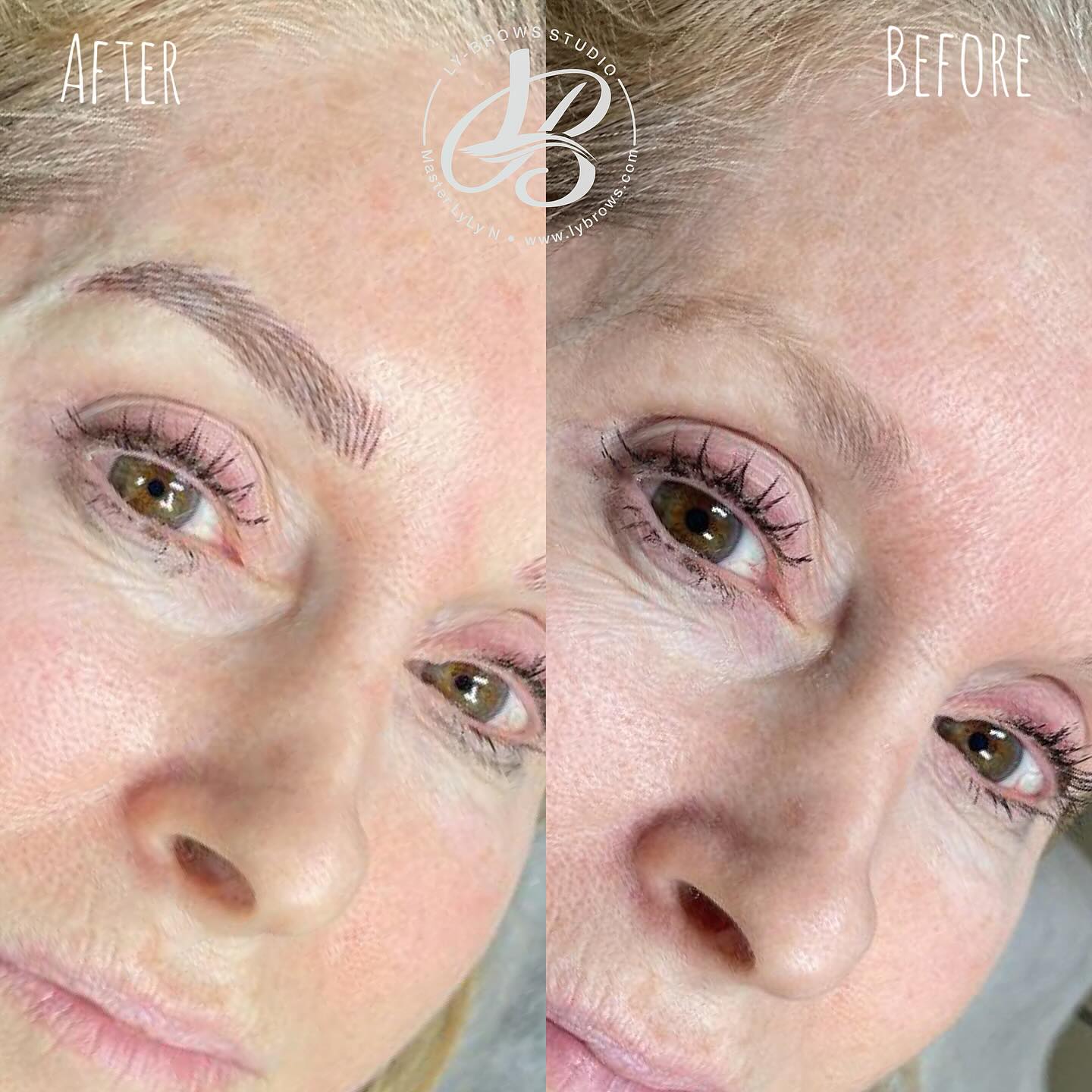 Microblading brows ❤️
.
.
#lybrows #lybrowstudio #microblading #hairstrokes #tattooshop #northernvirginia #pmueyebrows #semi #semipermanente