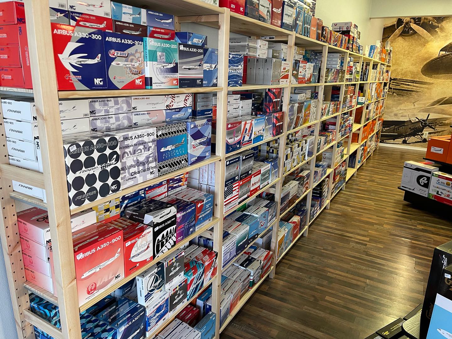 We are getting product moved over to the new location and it’s looking really good. Just some more shelving and moving product over and we should be looking good. Never underestimate how many models one might have until you have to move them. #airlinemodels #diecaststore #diecastairliner #geminijetcollector #geminijets #ngmodels #aeroclassics #jcwings #200scale #400scale #toddmodels #tacoma #seattle #universityplacewa #lakewoodwa #boeing #airbus