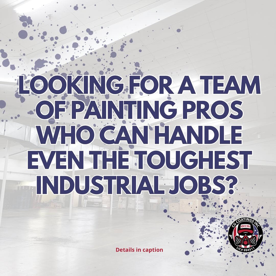 Are you looking for top-quality surface preparation and coating services?
Someone you can trust to provide quality craftmanship and an exceptional standard of service.
Then look no further than CG Coatings! Our team of dedicated, knowledgeable professionals provides a reliable and professional service for all your coating needs.
Call us today at 510-340-8802 📞
We are always happy to answer any of your questions and look forward to hearing from you. 🤩
#cgcoatings #commercialpainting #paintingcompany
#professionalpainting #housepainters #designinterirors
#commercialpaintingcompany