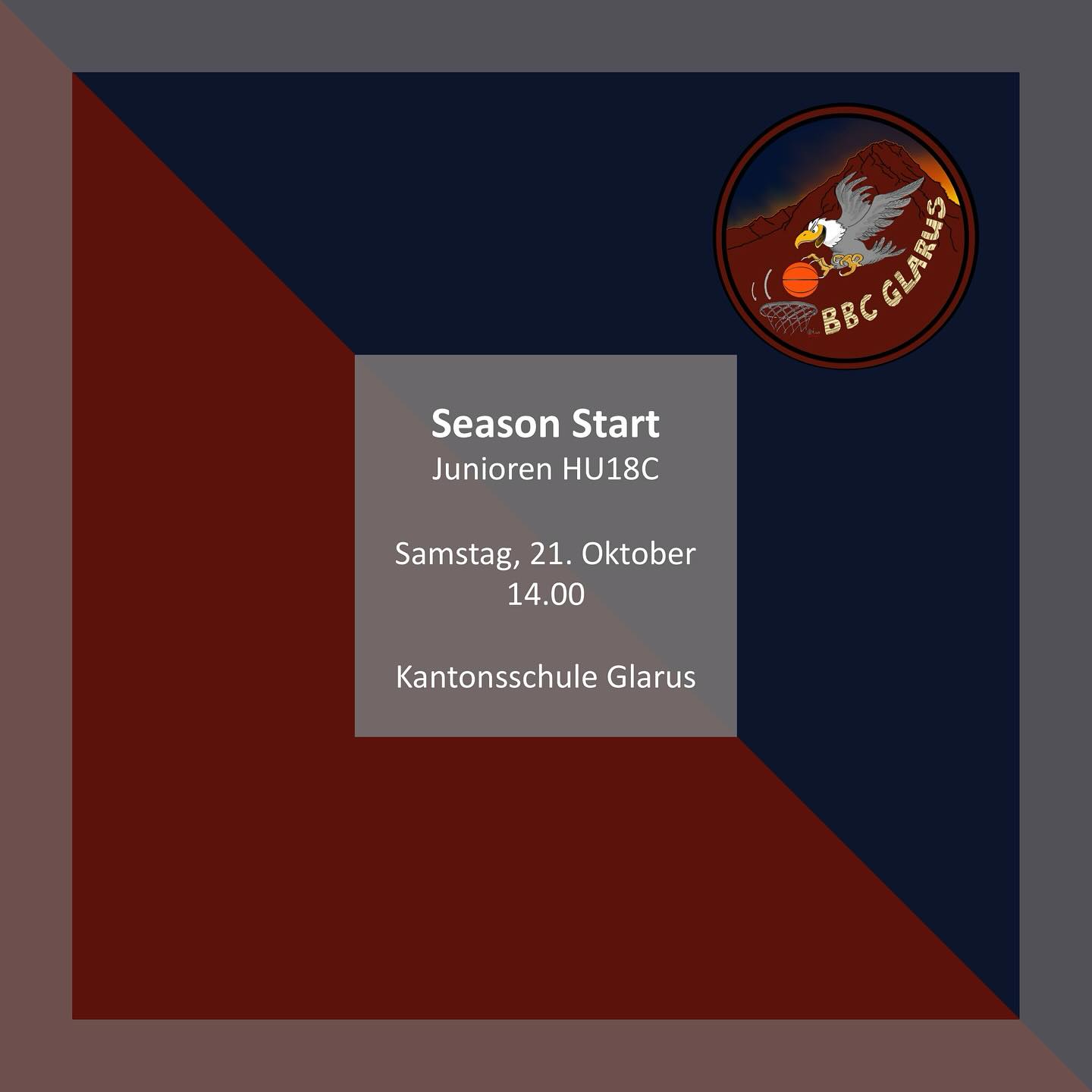 Next Saturday, the juniors will play their first game of the season at home at the Kanti Glarus. We are looking forward to the new season and hope to have many fans supporting us again this year.💪🏼🏀