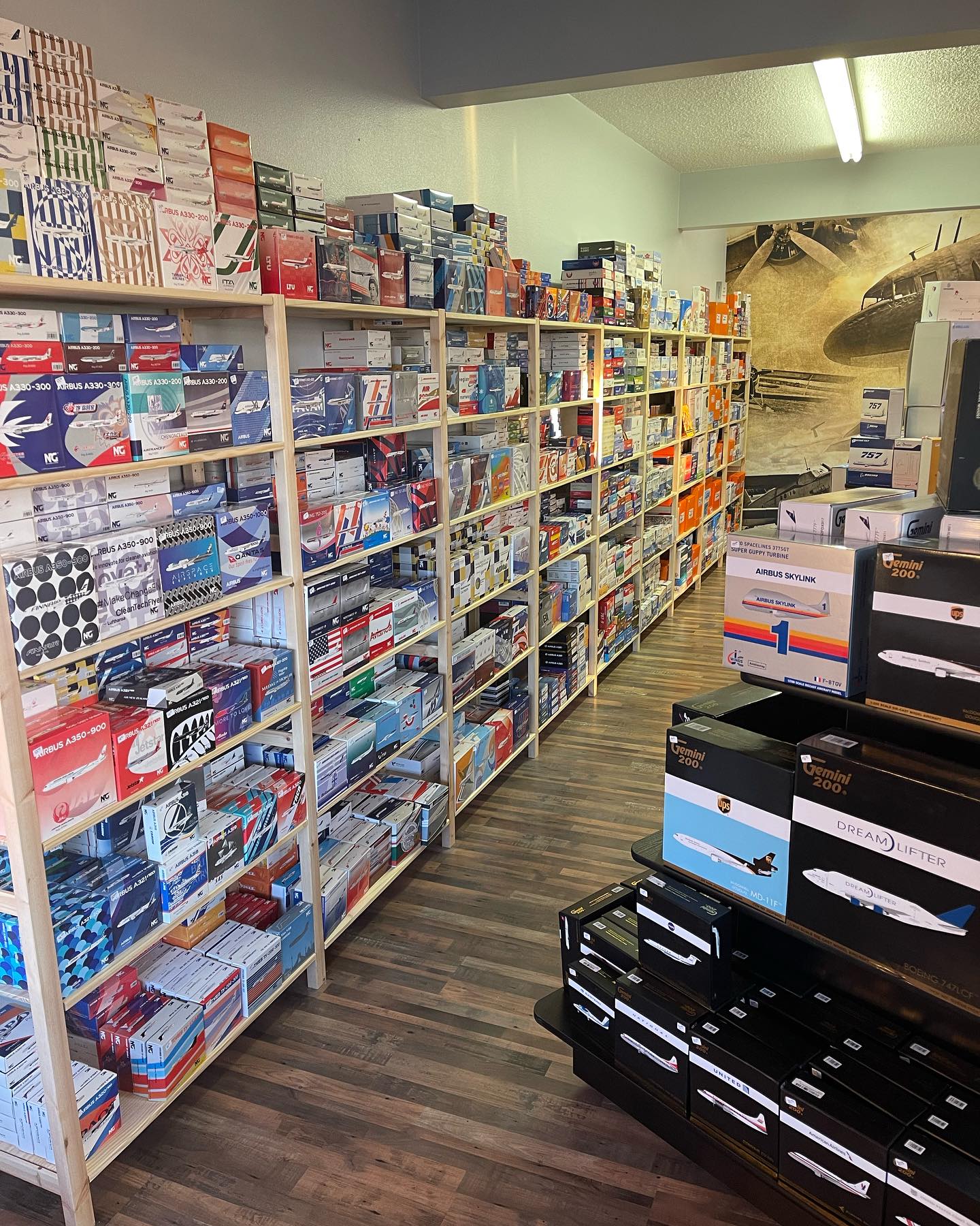 Well we are about 95% all done and setup, just some odds and ends and some decorating. But the doors are fully open for those specifically in the area. If you are visiting or have a long layover we are about 1/2 hour south of the airport. But we are fully setup for any and all of your aviation diecast collecting. Besides our normal huge airline diecast, which is now probably approaching one of the largest selections in the US, we are now retailers for HobbyMaster and Corgi for those military collectors. So come on down to the shop, you won’t be disappointed. #diecastaircraft #diecastplanes #diecastairliner #diecastmilitary #corgi #hobbymaster #geminijets #ngmodels #jcwings #inflight200 #hobbyshop #aviationpnw #tacoma #seattle #boeing #airbus #universityplacewa #lakewoodwa #museumofflight