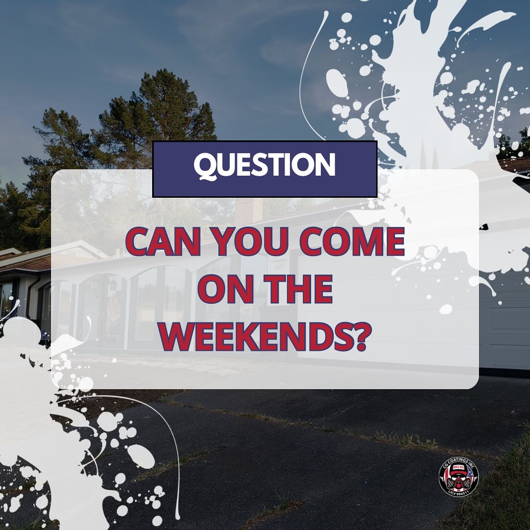 Do you need us on weekends to get the job done? After hours? 🌟Absolutely! 🌟 We're always ready to go the extra mile for our clients. We prioritize delivering quality service, so whatever the need — our team is always ready to make it happen. #cgcoatings #commercialpainting #paintingcompany #professionalpainting #housepainters #designinterirors