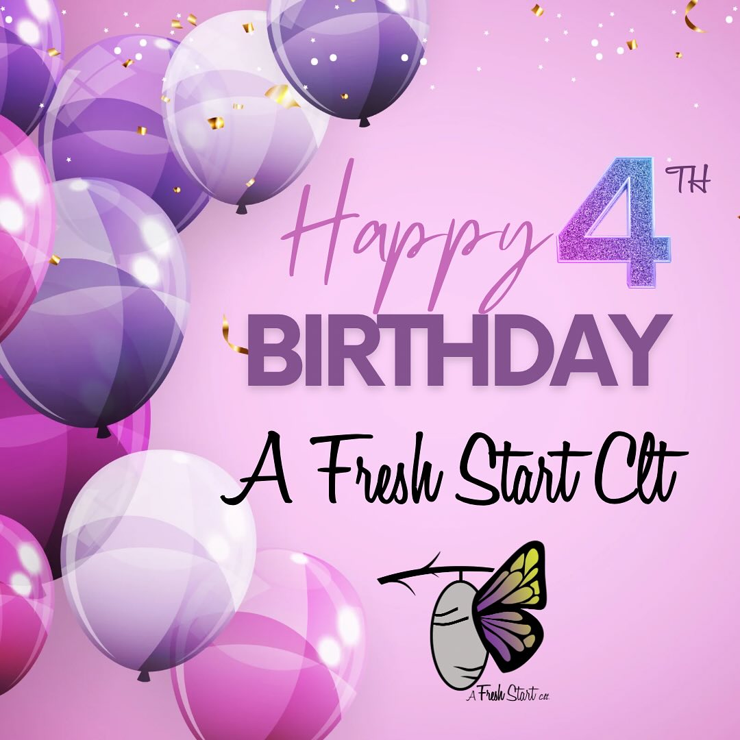 Happy 4th Birthday to A Fresh Start Clt! These past four years have been impactful; we’ve played a major ongoing role in providing resources, trauma counseling, and care to human trafficking survivors and their families. In 2023, we have had the honor of serving 12 families experiencing real change in their lives, both emotionally and physically. We are incredibly grateful for our community that donates their time and financial resources; because of you, our survivors and their children know that there are people who want to see them grow, heal, and thrive together. Together, we will make an impact in our community and nation! #afreshstartclt #happybirthday #makinganimpact #endhumantrafficking @yahwehsbeloved @jennifer.s.faucette