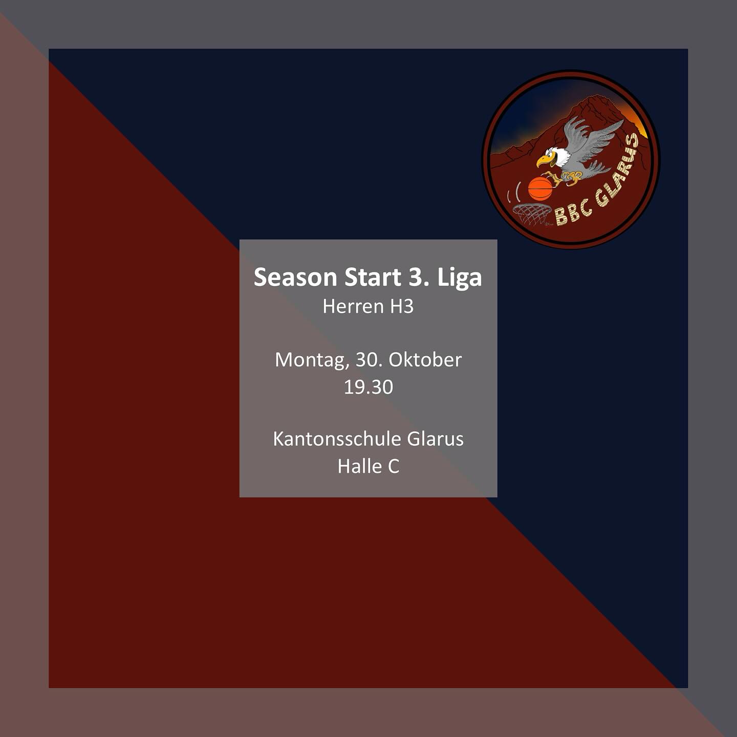 After the extremely successful season of the men last year and the promotion to the 3rd league, the season opener takes place this Monday evening in Glarus. In the first game they directly face a strong opponent. Chur. We are looking forward to see beautiful basketball and a successful season. 💪🏼💪🏼🏀