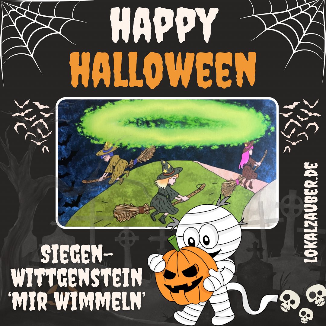 www.lokalzauber.de Natürlich gibt es auch ein wenig Spuk im Wimmelbuch! #halloween #wimmelbuch #lokalzauber #siegenwittgenstein #siegen