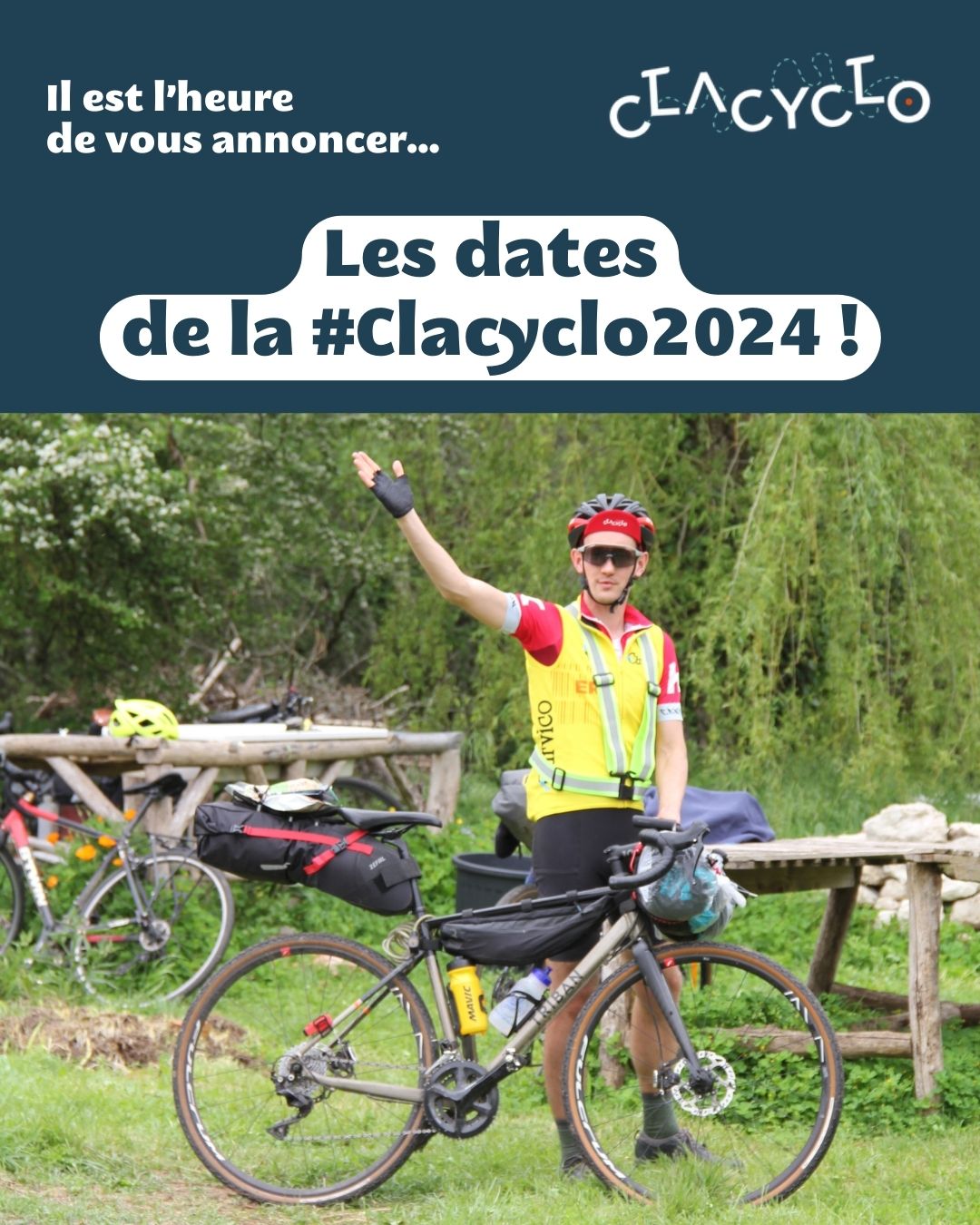 Guess who's back ? 😎 Et oui, la Clacyclo sera bien de retour sur vos plus belles départementales et autres voies vertes en 2024 !
Mais quand ? Pour combien d'éditions ? En partance d'où ? Et quand pourra-t-on s'inscrire ? Tout ce suspens insupportable est bien vite répondu dans les magnifiques images sous vos magnifiques yeux ci-magnifique-dessus 👆
Alors, vous venez ? 🚴♀️🚴🚴♂️
*
*
*
*
*
*
*
*
*
#clacyclo #clacyclo2024 #vélo #aventureavelo #bikepacking #microaventure #lafranceavelo #randonnéeavelo