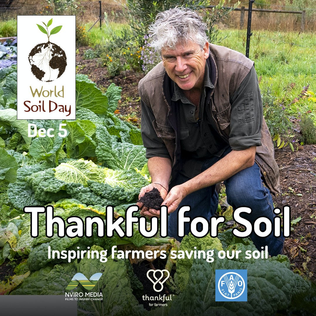 Join us to celebrate 2023 World Soil Day at the Online Premiere Screening of Thankful for Soil.
This 20 minute film celebrates how Australian farmers are using the soil beneath their feet to combat climate change, grow better food and build a brighter future for their family farms.
Register now to attend this FREE event on Tuesday December 5th, 7.00 pm – 8.00 pm AEDT. Link in bio.
Q&A with Farmers and Filmmaker following the screening.
Thankful for Soil has been proudly produced by Thankful4Farmers and Nviro Media
@nviromedia
@stephtrethewey @tage.ag @bokhara.plains @fat_pig_farm @rhonda_daly
@landcareaustralia @landcare_nsw @landcarevic @landcare_sa @landcare_tasmania @landcare_wa
@farmersforclimateaction @farmersfootprintaustralia
@nationalfarmer @australianfarmer
@saveful
@rabobankaustralia
#thankful4farmers #thankful #Farmers #Australianfarmers #Farming #Organic #Farm #Farmtoplate #australia #foodsecurity #sustainableagriculture #ausfreshproduce #australianag #netzero #climatechange #aussiefarmers