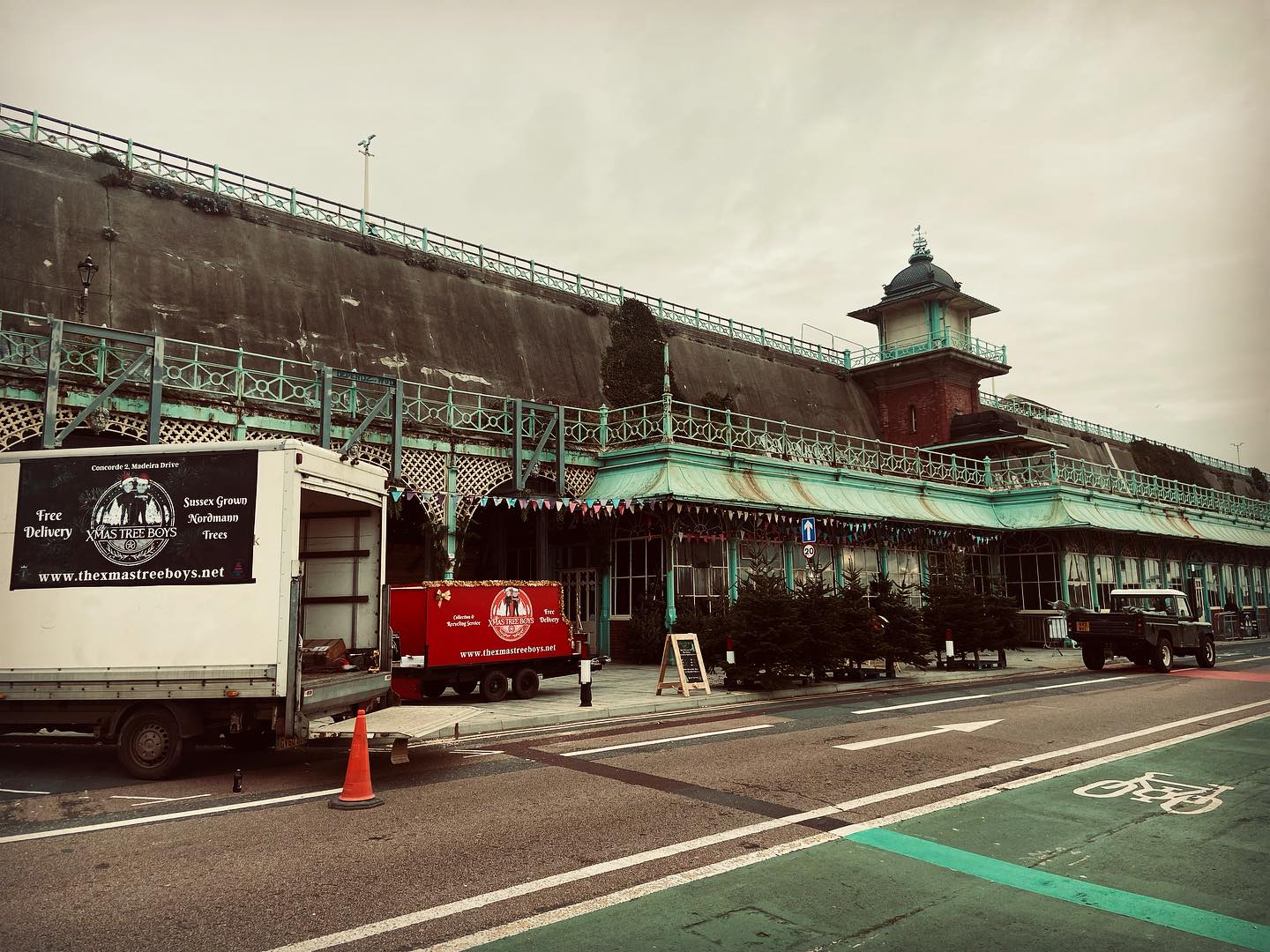 We are now open outside @concorde2 7 days a week 9-6 everyday till Christmas, come and chose your tree here 🌲