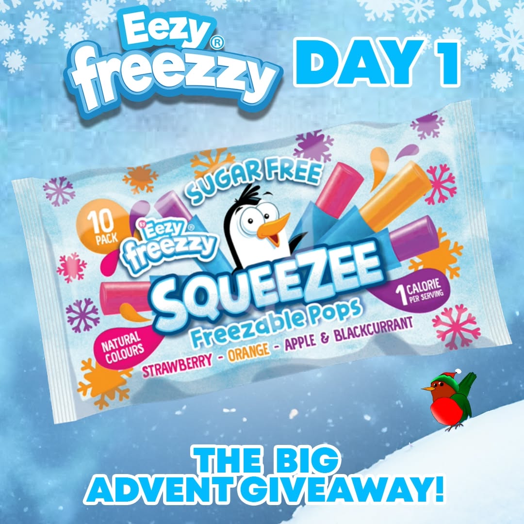🎄 Welcome to the Big Advent Giveaway! 🎄
🍬 Join us from December 4th to December 18th for a delightful journey with "Eezy Freezzy". Unwrap a new surprise each day and see your potential winnings grow!
Here's How to Join the Joy:
1. Follow the Magic Daily: Starting December 4th, we'll feature a unique product every day on our social media page. Watch out for our posts between 5-7 PM!
2. Engage to Win: Love what you see? Hit 'like' and 'share' on each post. Remember, you need to like at least 12 of our 18 magical posts to be eligible for the grand prize draw. The winner will be announced on December 18th.
3. Track Your Treasure: With each post, we'll include two images:
- Image 1: The spotlight of the day – our featured product.
- Swipe to Image 2: Witness the grand prize grow! A cumulative display of all the treats you could win.
4. Grand Finale Bumper Drop: On the final day, prepare for a bumper drop! We will reveal a special collection, rounding up our total to 24 products, mirroring a traditional advent calendar.
Join us in this festive frolic and stand a chance to win a hamper filled with delights from Eezy Freezzy just in time for Christmas! 🎁
Ts+Cs in Bio, UK Only, starts 4/Dec/23, Ends 18/Dec/23, the winner will be contacted directly.