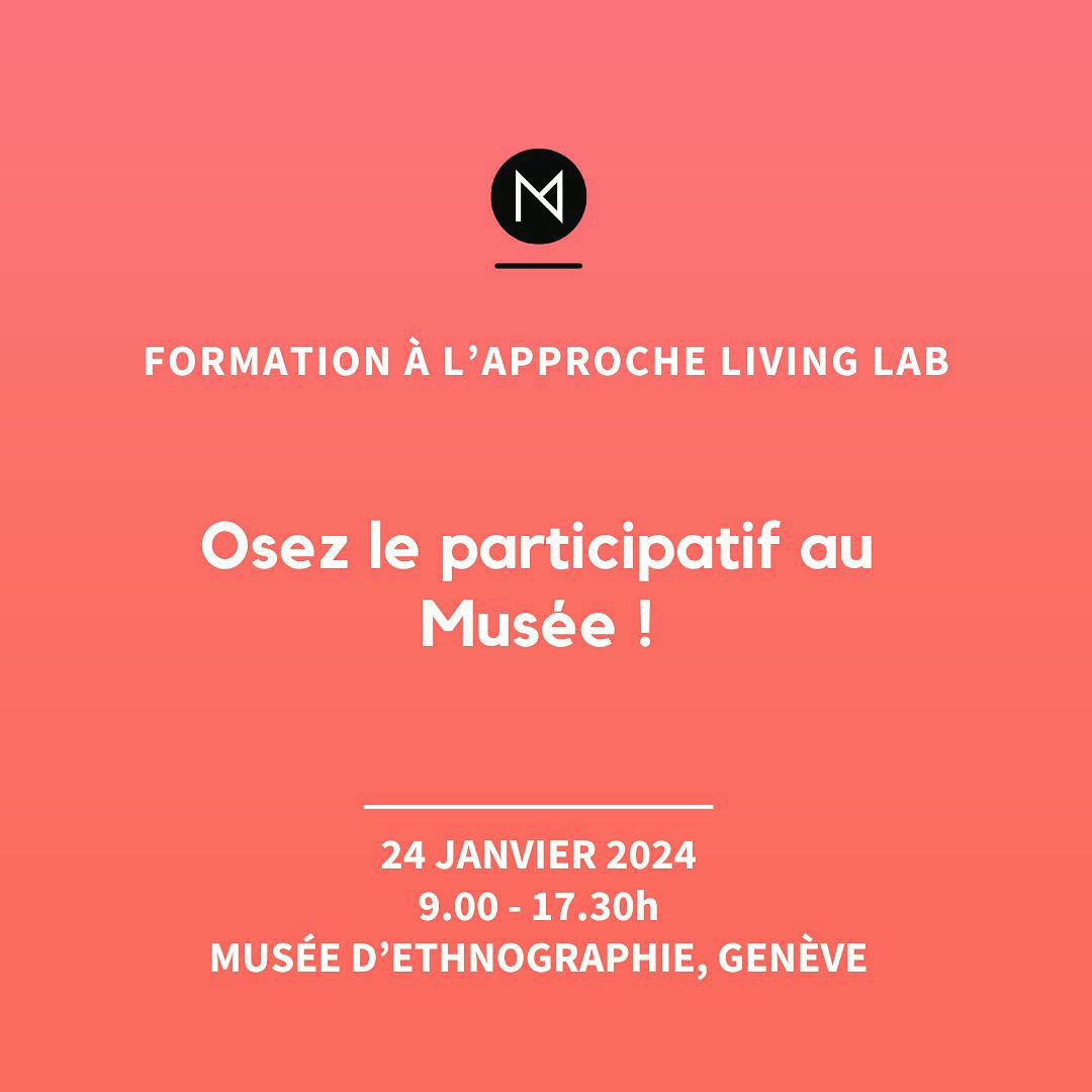 ⥠Le 24 janvier 2024 de 9.00 Ă 17.30, mediamus organisera avec Malvina Artheau un atelier d'une journĂ©e sur l'approche des « Living Labs ». Les Living Labs sont des manifestations ou des processus oĂč desexpert·e·s et la sociĂ©tĂ© civile se rencontrent pour apprendre les un·e·s des autres dans un contexte expĂ©rimental. Dans quelle mesure une telle approche peut-elle ĂȘtre utilisĂ©e dans le domaine de la mĂ©diation culturelle ? C'est la question qui sera discutĂ©e et mise Ă lâĂ©preuve dans le cadre de l'atelier. L'Ă©vĂ©nement se dĂ©roulera en français, au MEG (MusĂ©e d'ethnographie de GenĂšve).
Plus d'informations sur notre site web...
đ@meg.geneve
#livinglab #médiationculturelle #médiation #kulturvermittlung #kunstvermittlung #musée #museum
