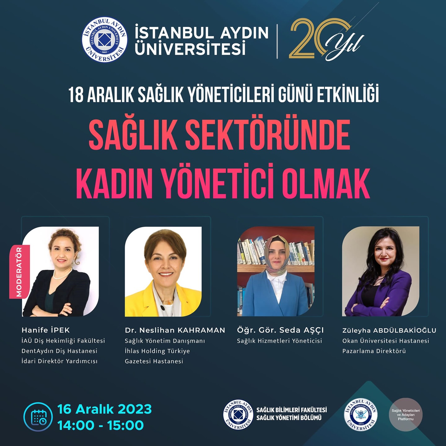 18 Aralık Sağlık Yöneticileri Günü yaklaşıyor, yeni yeni "kadın" sağlık yöneticileri geliyor!
#yougogirl💜