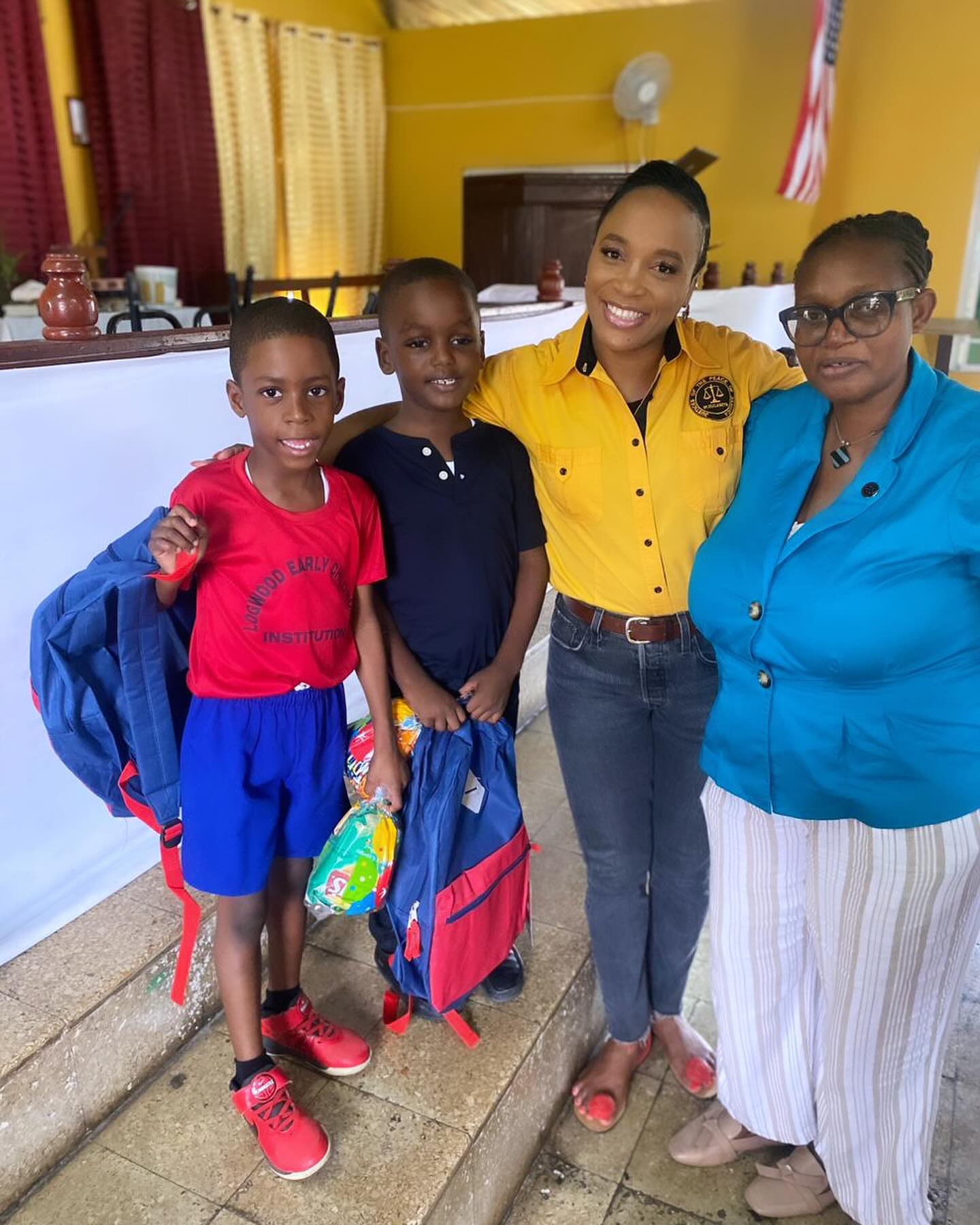 Students at LogWood Basic School were presented with school supplies from Roy Thompson Foundation.#roythompsonfoundation #empoweringlives #grassrooteducation #kidsarethefuture #eachoneteachone #createabettertomorrow
