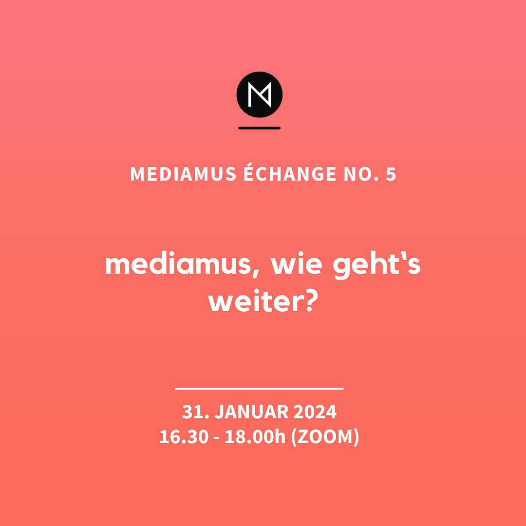 Was motiviert dich, Mitglied bei mediamus zu sein? Was leistet mediamus, was andere Verbände nicht schaffen? Gibt es aus deiner Sicht Felder, für die sich mediamus engagieren sollte? Wie verstehst du die Arbeit von mediamus? Braucht es den Verband in der heutigen Form noch?
➡ Am Montag 31. Januar von 16.30 bis 18 Uhr organisieren wir die 5. Ausgabe von mediamus échange. Diese steht ganz im Zeichen der Standortbestimmung. Ziel ist es, mit den Teilnehmer:innen über die mediamus-Zukunft ins Gespräch zu kommen, einen ersten Austausch über das Thema zu suchen und uns über eine mögliche Schrittfolge gemeinsam Gedanken zu machen.
Die Veranstaltung ist kostenlos und steht allen Interessierten offen. Sie findet in deutscher Sprache statt. Anmeldung und weitere Informationen auf mediamus.ch.
#kulturvermittlung #museumsvermittlung #verband #verbandsarbeit @swiss.art.education @kuverum