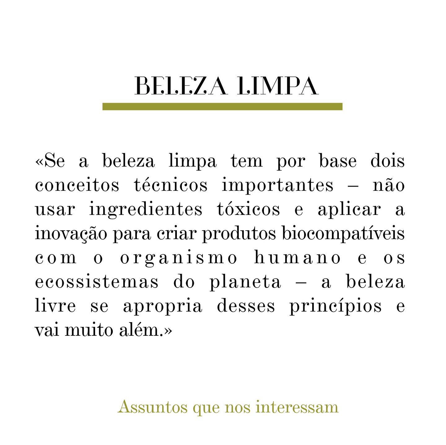 Tudo que envolva a sustentabilidade nos interessa e queremos que esse caminho possa ser conhecido por você devagarzinho. Hoje, esse post traz um trecho do artigo, “Por que precisamos defender a beleza livre?” do site HUB 13:20.  Essa aceleradora de negócios do setor de beleza e bem estar foi criada e é gerida pela Melissa Volk, autoridade sobre o assunto por nossas terras.
O @1320hub integra inteligência estratégica, educação e negócios dedicado ao crescimento e sucesso do mercado de beleza consciente, bem-estar e saúde integrativa.
Link do artigo: https://1320hub.com.br/por-que-precisamos-defender-a-beleza-livre/
Um exemplo de Hub e um que amamos e tem muita energia com o nosso Hub TA Studios Mais @tastudiosmais 
#errejota #modasuatentavel #belezanatural #belezalimpa 
Visite