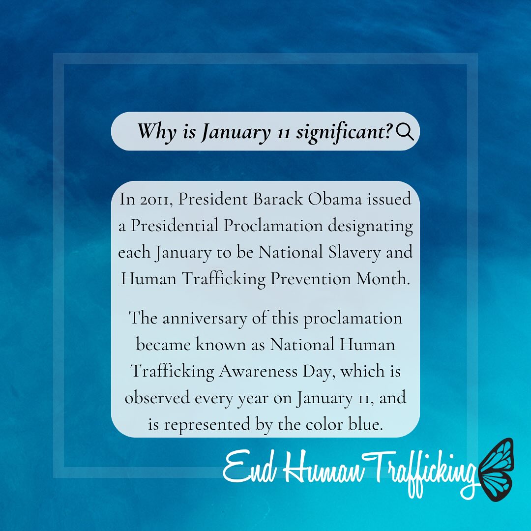 Did You Know today is officially Human Trafficking Awareness Day. Wear something blue today to show your support. To stay informed about the issue of Human Trafficking make sure to follow us on Instagram and Facebook. @afreshstartclt #trafficking #sextrafficking #knowthesigns #knowthefacts #sextraffickingawareness #afreshstartclt #endhumantrafficking #endhumanslavery #tip #helpchangetheworld #endtrafficking #freedomfirst #enditmovement #humantraffickingvictims #savealife #endhumantrafficking #didyouknow #betheirvoice #fightforthem #stayinformed #helpingfamilies #helpingfamiliesheal