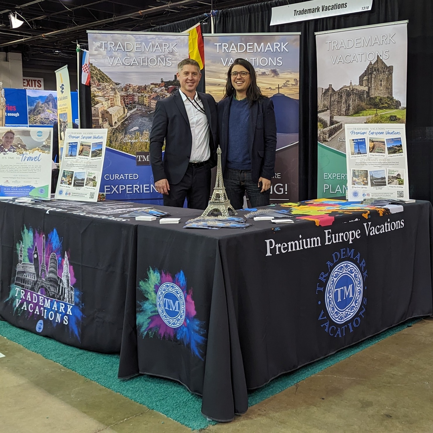 Closed the books on another successful Chicago Travel and Adventure Show! ✈ Thank you to our clients that stopped by and to the 100's of people that we enjoyed talking to about Trademark Vacations!
If you didn't have a chance to catch the show be sure to check out our website for your next European adventure. 🎫✈
#TrademarkVacations #EuropeanVacations #Europe