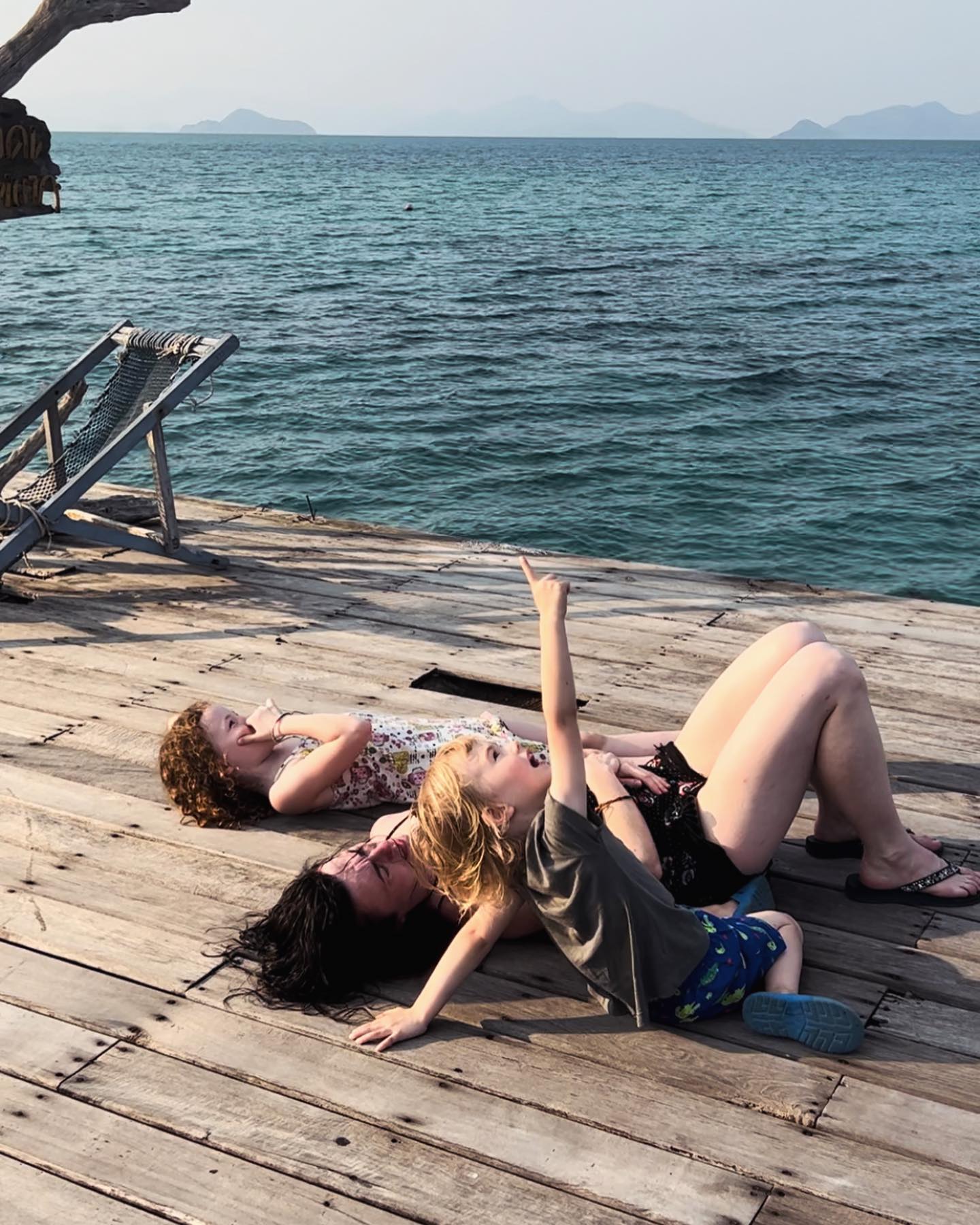 Lie down. Look at the clouds. Let the magic happen.
We came to Cinnamon Pier as we always do when in Koh Mak. A very long pier into the sea, but not much more than that. Kids liked the view, but after 30 seconds were bored, and asked to walk back. That’s what kids do.
I lay down on the jetty and started looking at the clouds. Before you knew it, Miko and Lily were at my side. They started asking what I was doing, and I asked them what they saw in the clouds.
Miko’s first shout: ‘A crocodile!’
‘Oh yeah! But wait, it’s changing, it’s more like a dog now!’ - Lily added
‘Nooooo! It’s a crocodile, dragon, dinosaur!’ - Miko again.
We laughed! We laughed so hard, and kept on staring at the clouds, making up stories of the shapes and of those dragons living above the clouds in their scary dragon caves.
It is one of the memories we all keep. And it didn’t take much.
A jetty to lie down, clouds above, and being a kid (again).
#seventhseries #letthemagichappen
.
.
.
.
.
.
.
.
.
.
#letthemagicbegin #childhoodmemories #makingmemories #makingmemoriestogether #watchingclouds #cloudslovers #innerchild #beingakid #beingakidagain
#travelwithkids #motherhood #kohmak #kohmakisland #beherenow #momoftwo #kidstravel #familytravel #travelingwithkids #yogatravel#ashtangamama #momlife #motherhoodjourney #yogamom #capturethemoment #momquotes #motherhoodquotes