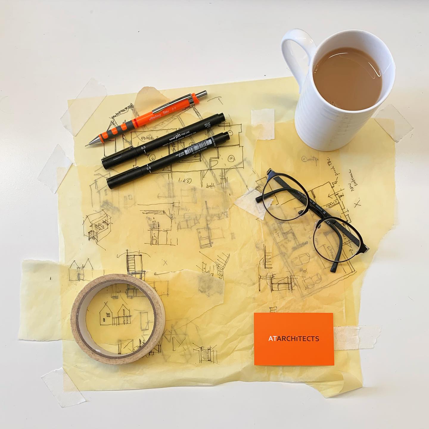 You can never sketch too much… 📝
We love a bit of tracing paper in this office, as it really helps us work through some design issues with existing and new properties! Drawing will always be the best way to iron out these conundrums!
And a cuppa tea always helps…
✏️☕️
#sketch #draw #create