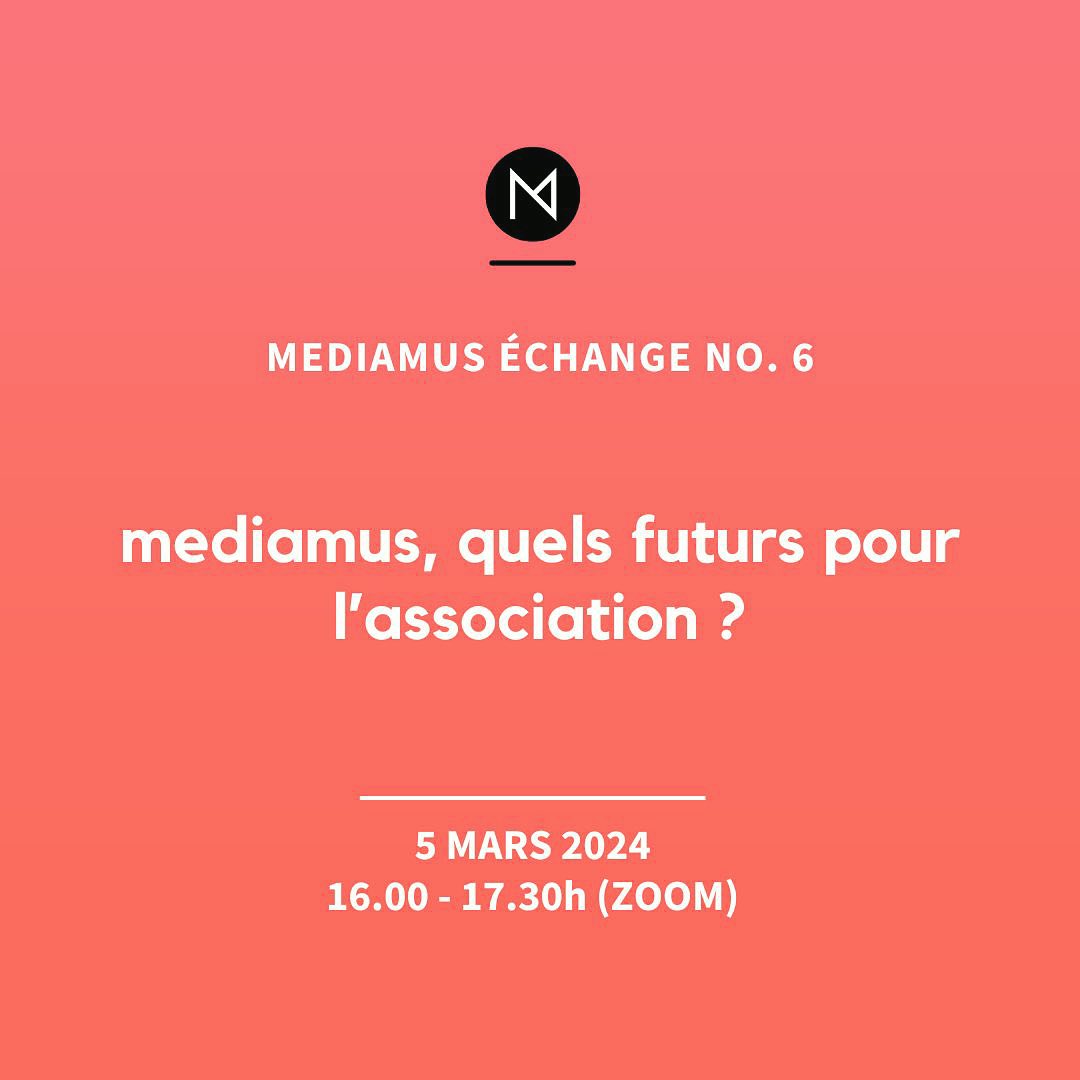 ⥠Le mardi 5 mars 2024 de 16.00 Ă 17.30, nous nous rencontrons en ligne pour la sixĂšme Ă©dition de mediamus Ă©change! Cette Ă©dition sâinscrit dans la continuitĂ© de mediamus Ă©change No. 5 : « mediamus, wie gehtâs weiter ? » qui a eu lieu le 31 janvier 2024.
Ă lâoccasion des 30 ans de mediamus, il est temps de repenser lâassociation pour correspondre au mieux aux besoins et aux attentes des membres. Câest pourquoi, nous vous convions Ă Ă©changer ensemble sur ce sujet et dâentamer les premiĂšres rĂ©flexions sur lâavenir de mediamus.
L'événement est gratuit, ouvert à toutes les personnes intéressées et se déroulera en français.
Plus d'informations sur notre site web...
#médiationculturelle #mediationscientifique #médiationmuséale #mediamus #kulturvermittlung #museumsvermittlung #verband
