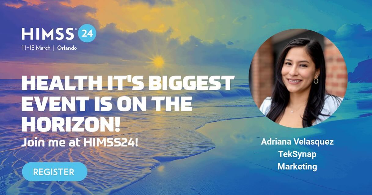 I’m excited to exhibit with the #TekSynap team at HIMSS24 @himssgc in Orlando on March 11-15 🌱 this will be my first year attending the annual #himss 😬
Learn how our Smart Hospital WiFi solution is designed to enhance the delivery of patient care and improve the efficiency of hospital operations and staff.
Let’s connect at the TekSynap booth 💖
#himss24