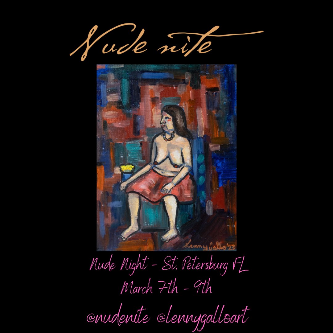 Honored to be a part of @nudenite in St. Petersburg, FL March 7th -9th. Amazing exhibit with tons of art featuring the human form. The show runs through this weekend only. If you’re in the area, come check it out. Visit www.nudenite.org for more details on the event.
-
-
-
-
-
-
-
-
Interested in finding out more about this or other pieces? Check out my website: www.lennygallo.com. Don’t forget to follow me @lennygalloart on Instagram and Facebook.
Interested in a print, merchandise, or an original piece of art? Check out these sites:
Etsy:
https://www.etsy.com/shop/LennyGalloArt
Redbubble:
http://www.redbubble.com/people/lennygallo
Fine Art America:
https://fineartamerica.com/profiles/lenny-gallo
-
-
-
-
-
-
#art #artistsoninstagram #artistsofinstagram #gayartist #gayartworks #gayart #artwork #painting #paintingsofinstagram #paintings #paintingsdaily #oilpainting #expresionism #oilpaintings #expressionismart #oilpaintingsoncanvas #malemodel #hotmen #oilpaintingstudy #artgalleries #artgalleriesworldwide #gayartists #gayartistsoninstagram #abstractpainting #stud #hunk #figurepainting #gallery #artgallery #nude