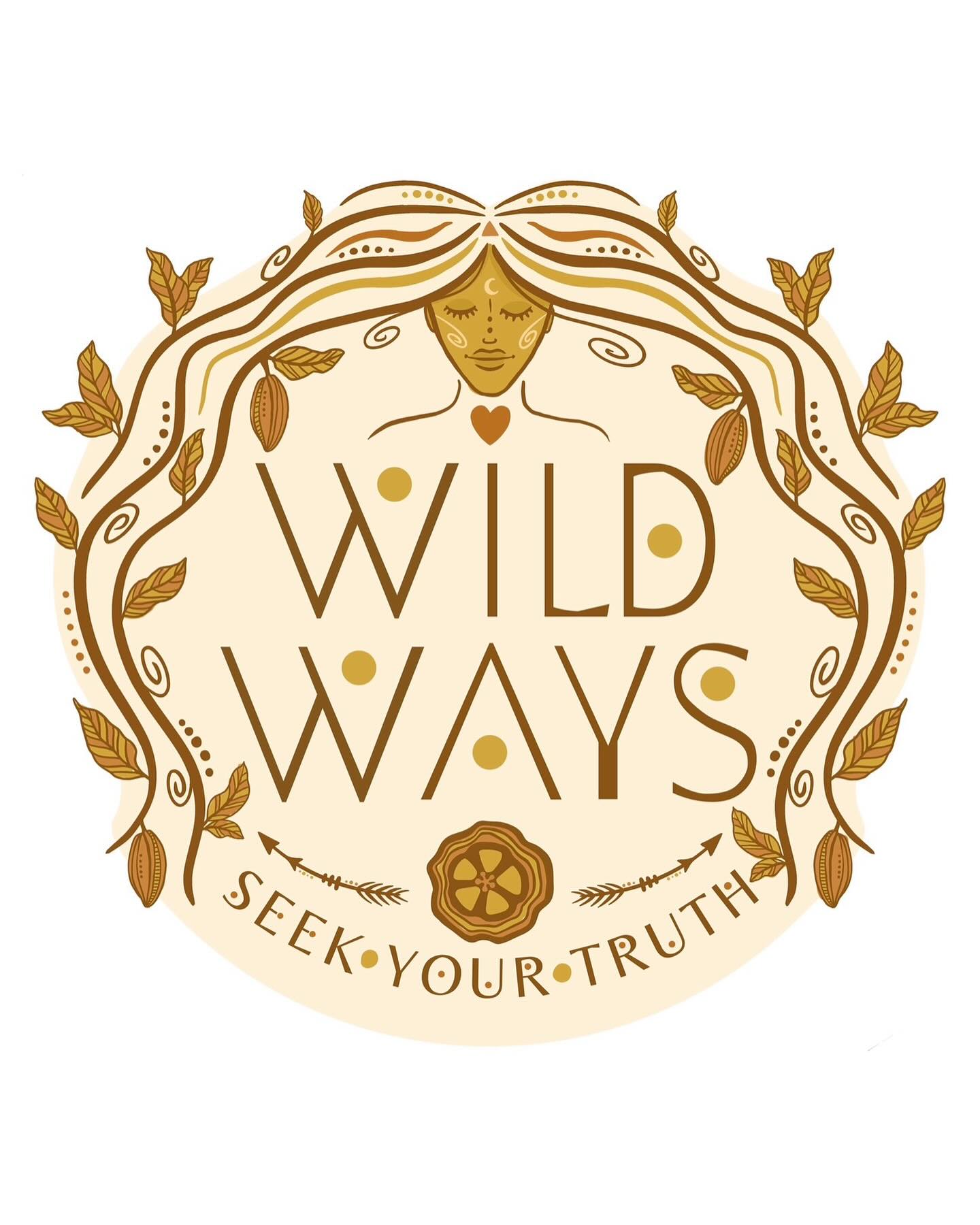 This logo has been an absolute dream commission ✨ Beccy, the amazing woman who is Wild Ways, is based in my beloved home county, Yorkshire! I was immediately drawn to her beautiful Instagram stories of scared cacao ceremonies deep within the ancient wild woods of Yorkshire where she holds circles guiding women to seek their own innate truth.
When Beccy shared her vision for her logo, it was a perfect weaving of words, describing the essence she wished to capture — an embodiment of grounding in the Earth, a descent to rise, embracing shadows, the vitality of nature, the promise of seeds, and the beauty of growth.
The logo that emerged is Beccy embracing the words ‘Wild Ways’, Her hair intertwined with the leaves and fruit of the cacao tree, and at its base, a single cacao pod, sliced in half, sharing its sacred medicine. At its core, the ‘Wild Ways’ mantra ‘Seek your Truth’, with upward-pointing arrows symbolizing the profound journey of descending to rise. I think it’s safe to say that the logo was a hit, and I get all the feels when I see it appear on her Cacao packaging and insta feed 🙌✨🙏🫶
If you would love to experience one of Beccy’s amazing Cacao Ceremonies, either online or in person, then jump over to her instagram profile and say hello @mywildways
#cacao #sacredcacao #plantmedicine #wildways #wildwoman #divinefeminine #cacaolove #ritual #ceremonialcacao #holisticlogo #holisticlogodesign #logodesign #graphicdesign #branddesign #smallbusiness #womenscircles #womenscircle #medicinewoman #seekyourtruth #holdingspace #innerwork #wisdom #goddessart #artmagic #procreate #adobeillustrator