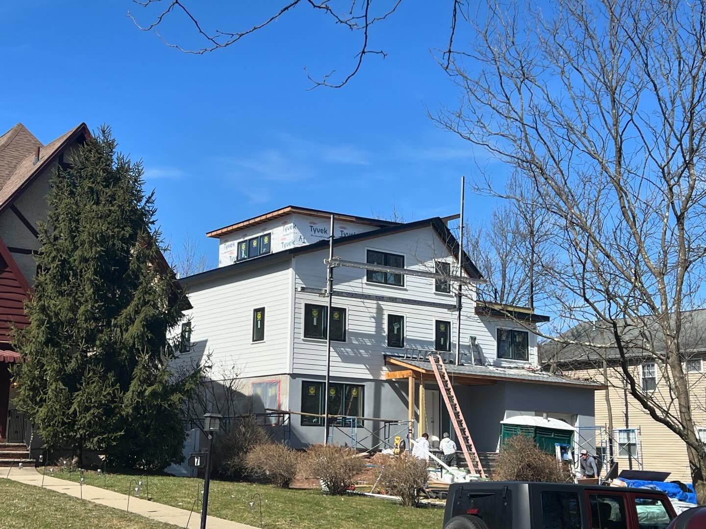 More progress. Coming along nicely. #renovation #addition #homeaddition #montclairnj