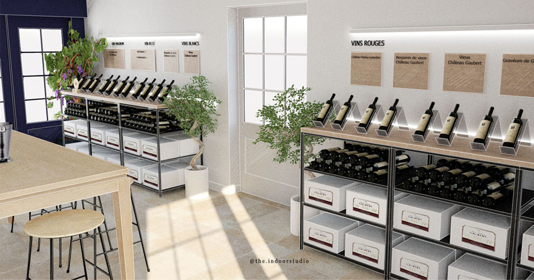 . Projet HVL .
Un des projets sur lequel j'ai travaillé, une mission qui change.
Réagencement de l'espace dégustation de vins du vieux château Gaubert, présentation des vins rouges, des vins blancs, du rosé, des magnums et des vins haut-de-gamme. ✨
#architectedintérieur #interiordesign #interior #décoration #design #designdinterieur #interieur #deco #amenagementinterieur #espaces #agencement #sketchup3d #3dmodeling #vieuxchâteaugaubert #portets #bordeaux