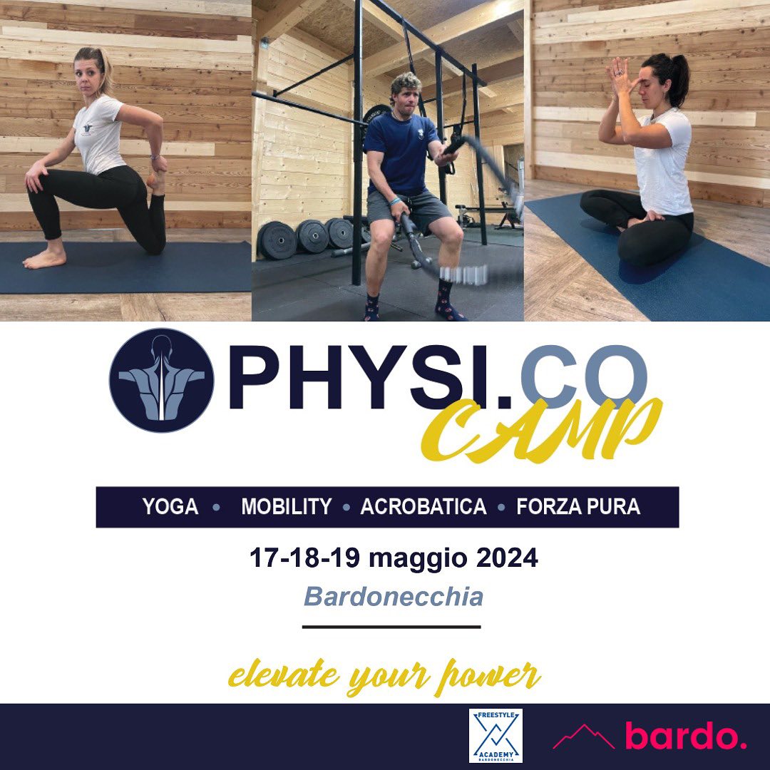 ➖PHYSI.co CAMP➖
Vivi con noi un weekend intensivo di preparazione atletica mirata al mondo dello sci alpino e dello snowboard che voglio sperimentare qualcosa di diverso, condividere esperienze con ragazzi provenienti da altri club ed apprendere nuove skills.
Yoga
Mobility
Forza pura
Acro
La fascia di età è indicativa, il team si riserva la possibilità di accettare atleti di altre categorie.
Clicca sul link in bio per registrarti.
I POSTI SONO LIMITATI
Ti aspettiamo
Bardonecchia
17-18-19 maggio #sci #scialpino #sportinvernali #snowboard #preparazioneatletica #yoga #mobilità #bardonecchia #bardonecchiaski #acro #power