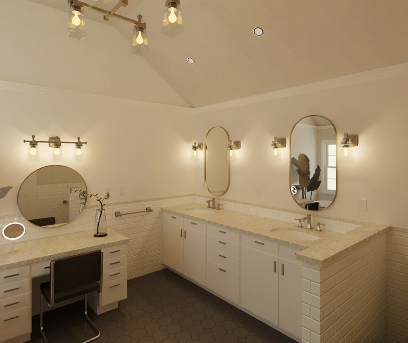 Shall I “draw” you a bath? New Principal Bathroom renderings. #bathroom #bathroomdesign #bathroomdecor #bathroomremodel #scotchplainsnj