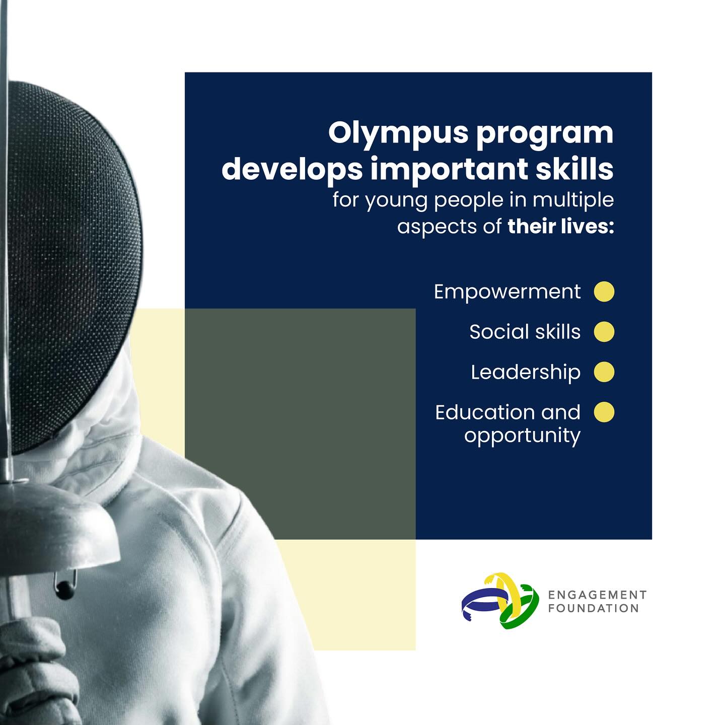 Olympus, Engagement Foundation’s program, represents much more than a sports program. It is a platform dedicated to the empowerment of girls, providing them with opportunities to build their confidence, skills and abilities. 🤼
By participating in sports and academic activities, girls feel empowered to succeed and believe in their potential to succeed. In addition to improving in sports, they develop essential social skills such as teamwork, effective communication and conflict resolution.
The program also aims to cultivate leaders among the girls, encouraging them to take initiative and develop leadership skills. Whether as a team captain, mentor or leader in community projects, girls learn to be effective leaders and inspire others to reach their potential.
With athletic and academic scholarships, Olympus offers them educational and professional opportunities to achieve personal goals and contribute to their community.
Through the Engagement Foundation, the program seeks to promote the empowerment of girls and the development of strong, capable leaders for the future.
With Olympus, empowerment is in motion. 🏆🌍
#Olympus #OlympusProgram #engagementfound #engagementfoundation #CommunityEngagement