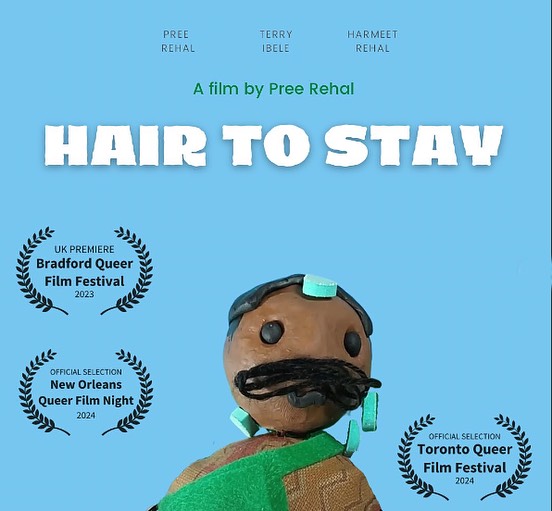 These are stills from stop motion animated short ‘Hair To Stay’ by the incredibly talented @stickymangos accompanied by stop motion wizard @terryibele. Huge congratulations are in order, as this film has been accepted into many festivals including one screening TODAY @torontoqueerfilmfestival at 5pm ✨
Some info about our program where this short was developed:
This past August, Frame by Frame brought together multidisciplinary artists from the neurodiverse and Disabled communities, pairing them with professional stop-motion animators to bring their creativity to life. We’re proud to unveil the results of this unique collaboration, showcasing the inspiring artwork created. Our heartfelt thanks go to the @ontarioartscouncil , @tangled_arts , and @tolivegram for their invaluable support of this program. Join us in celebrating this creative journey and the incredible works it has produced.
@tangled_arts @ontarioartscouncil @tolivegram
Description of images in this post:
1. Film promotional poster with main character made of clay and festival laurels
2. Student character made of our clay in school setting
3. Close up on clay character with facial hair and tears
4. Wooden treasure box with bottle inside
5. Main clay character beaming with happiness
#stopmotion #stopmotionanimation #torontoartscene #toronto